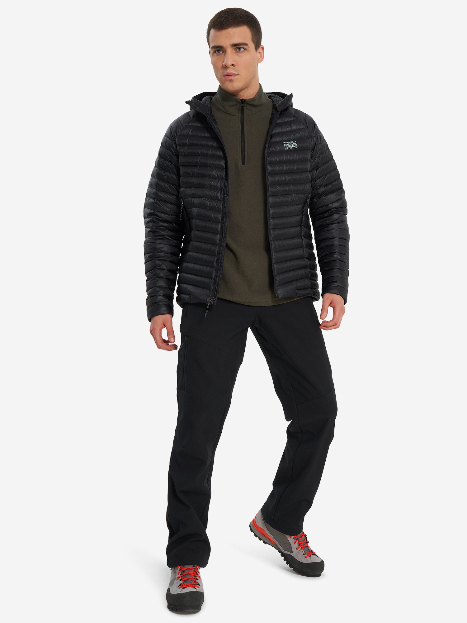 фото Пуховик мужской mountain hardwear ghost whisperer, черный