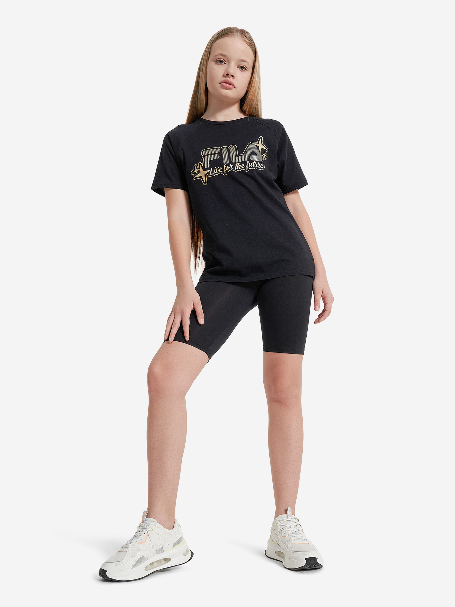 фото Футболка для девочек fila, черный