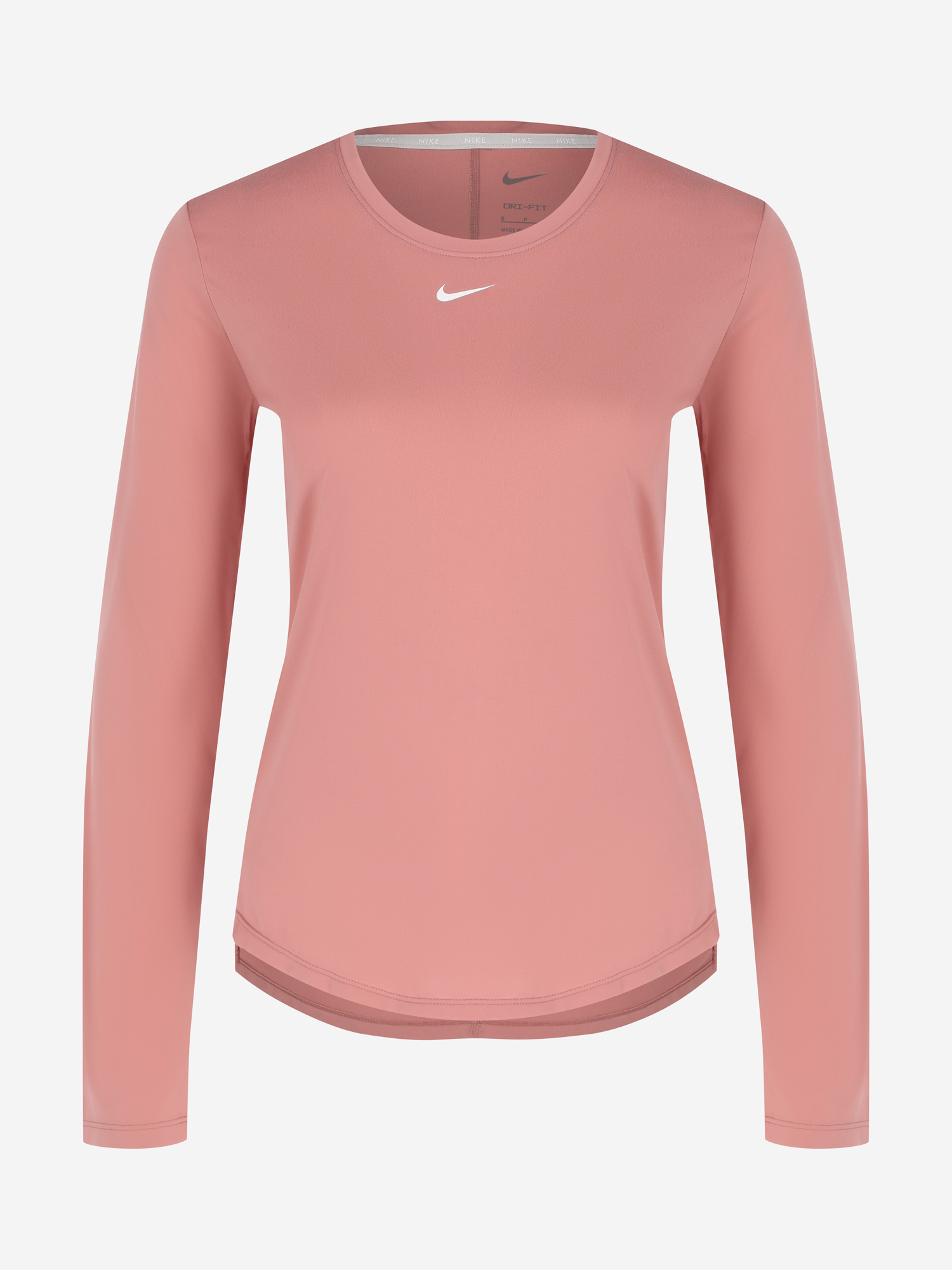 фото Лонгслив женский nike one dri-fit, розовый