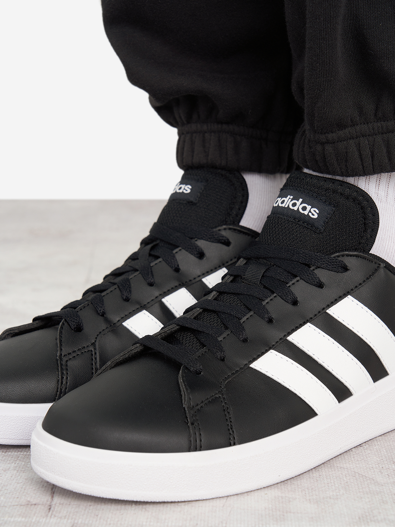 фото Кеды женские adidas grand court base 2.0, черный