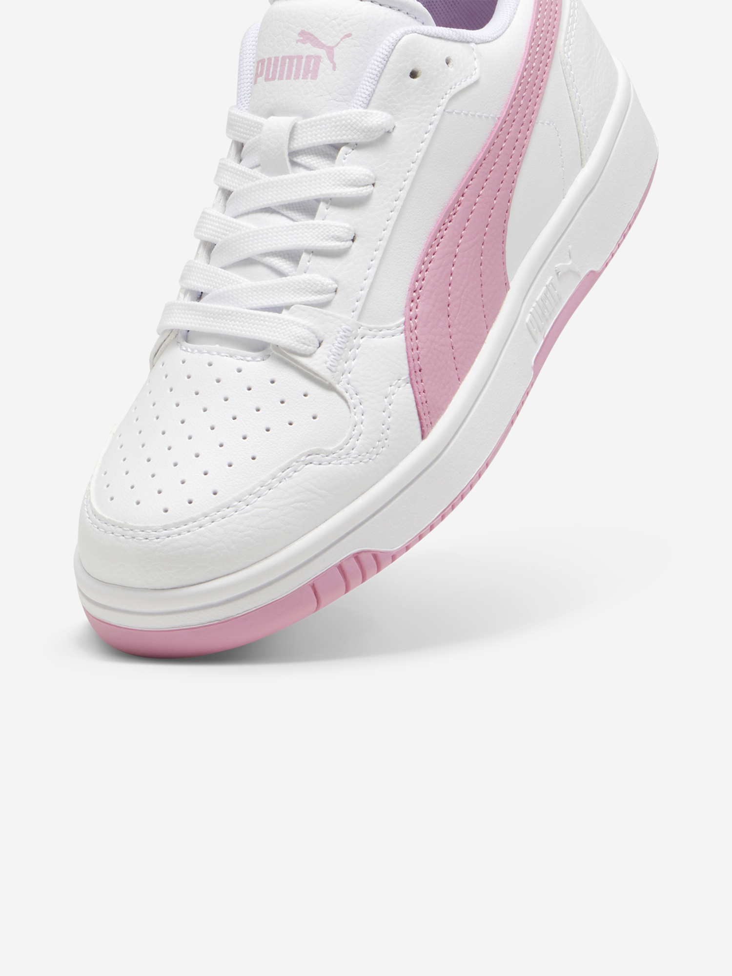 фото Кеды для девочек puma reb-l jr, белый