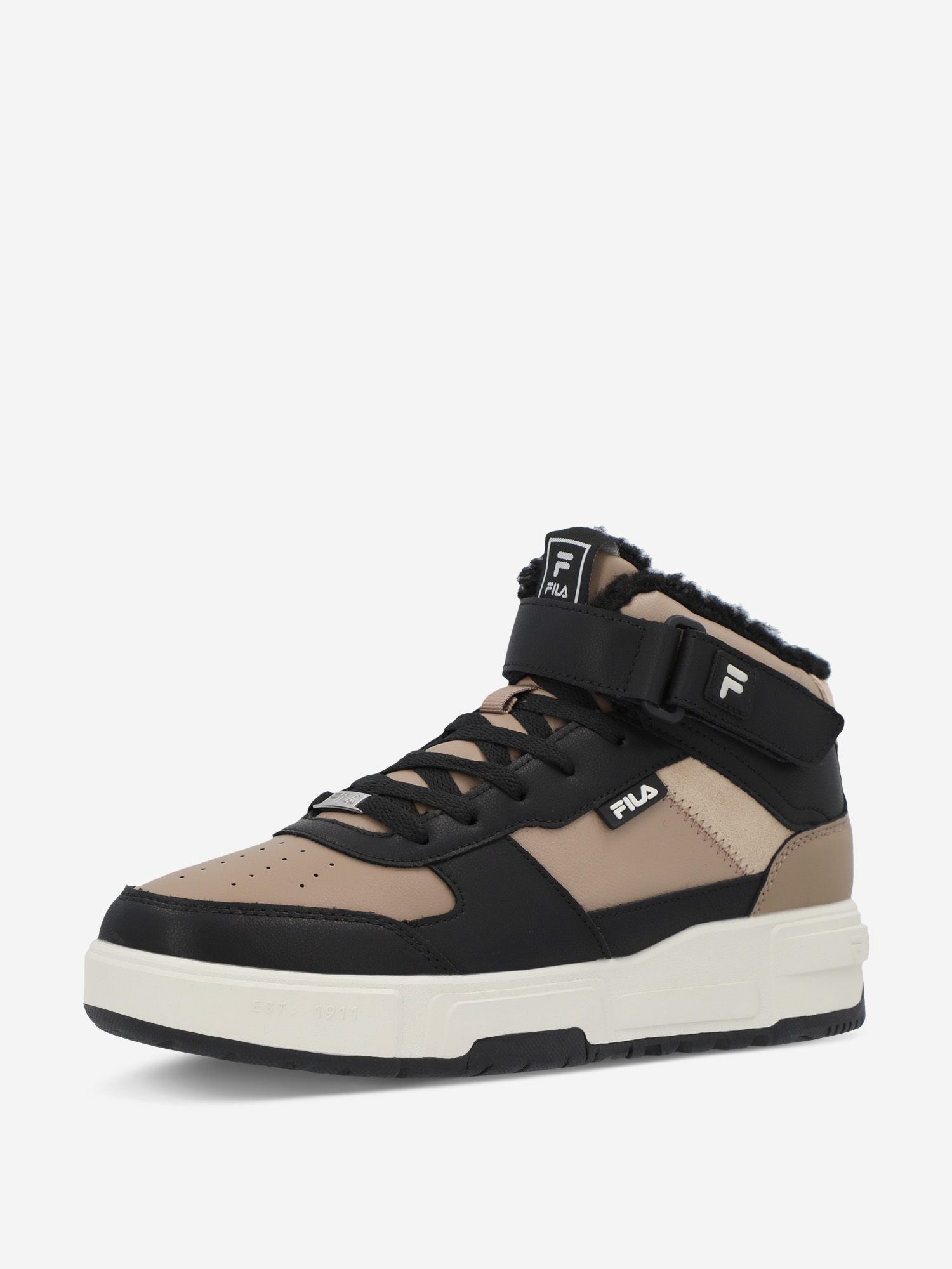 фото Кеды утепленные женские fila fx-1000 mid, коричневый