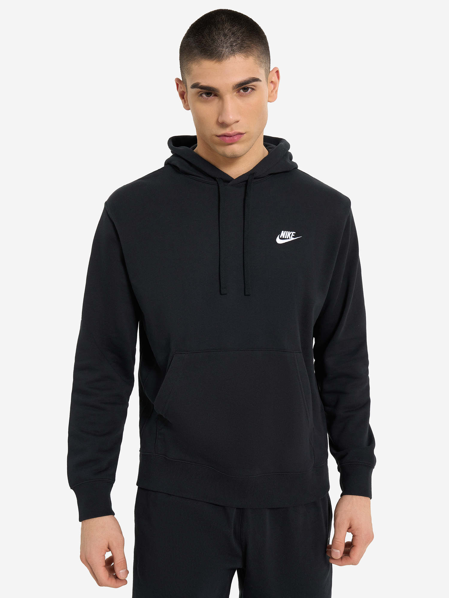 фото Худи мужское nike nsw club, черный