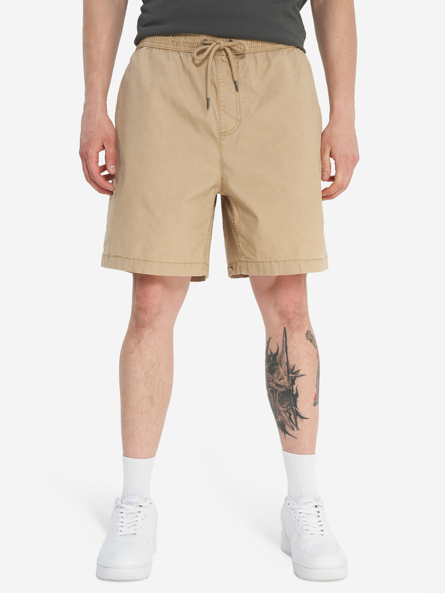 фото Шорты мужские quiksilver taxer, бежевый