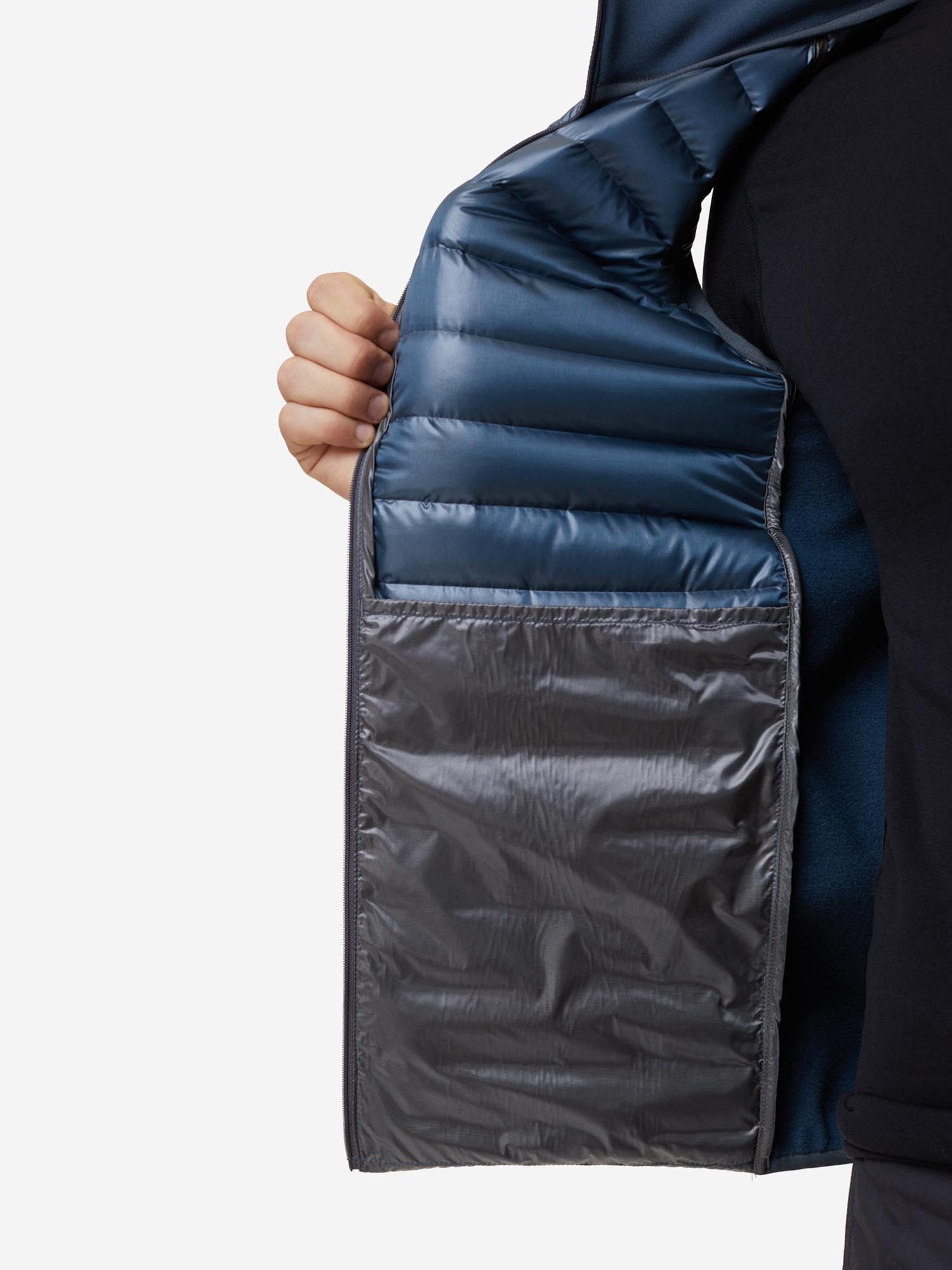 фото Жилет пуховый мужской bask chamonix light vest, синий