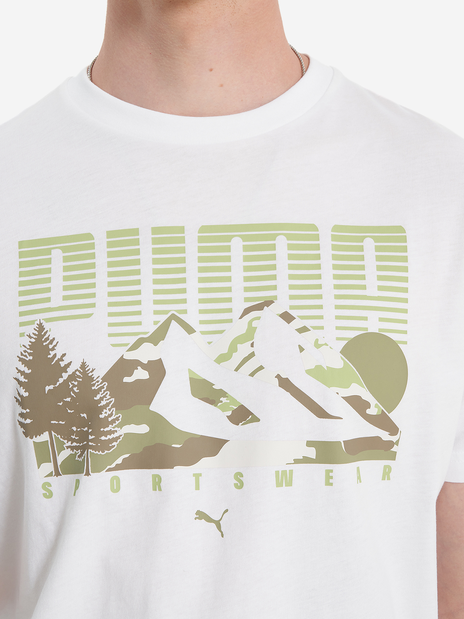 фото Футболка мужская puma graphics, белый