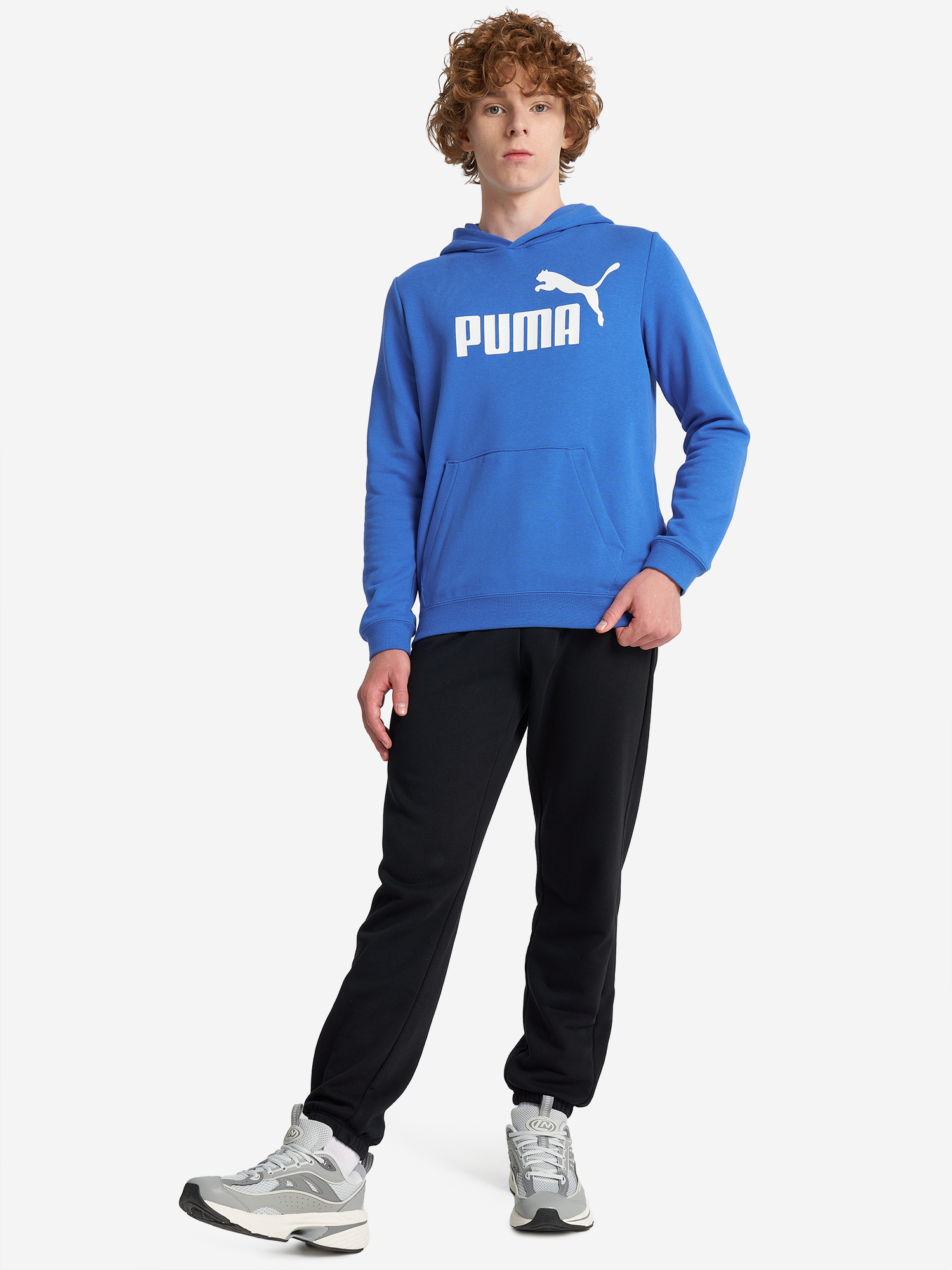 фото Худи для мальчиков puma ess, голубой