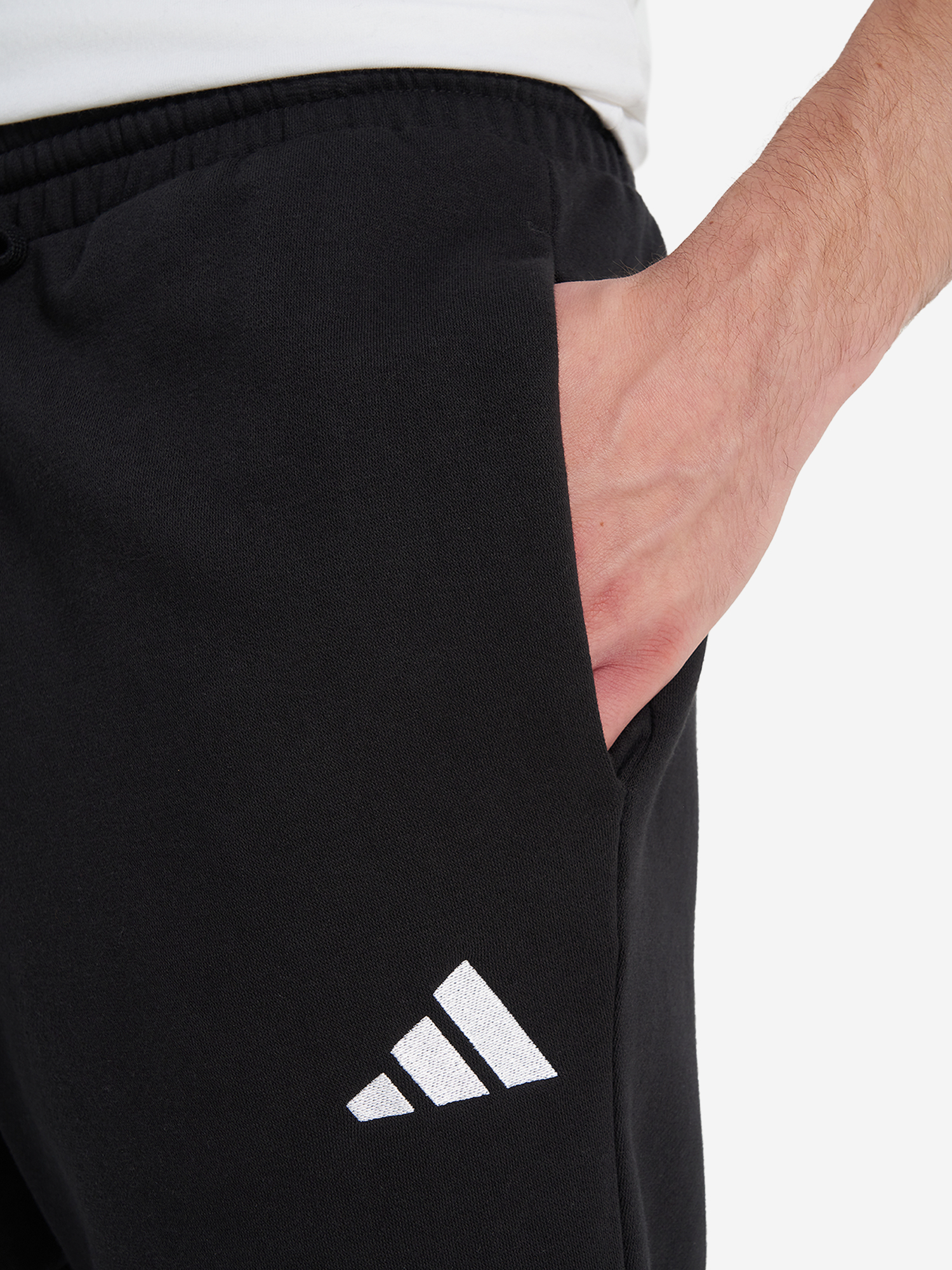 фото Брюки флисовые мужские adidas feelcozy, черный