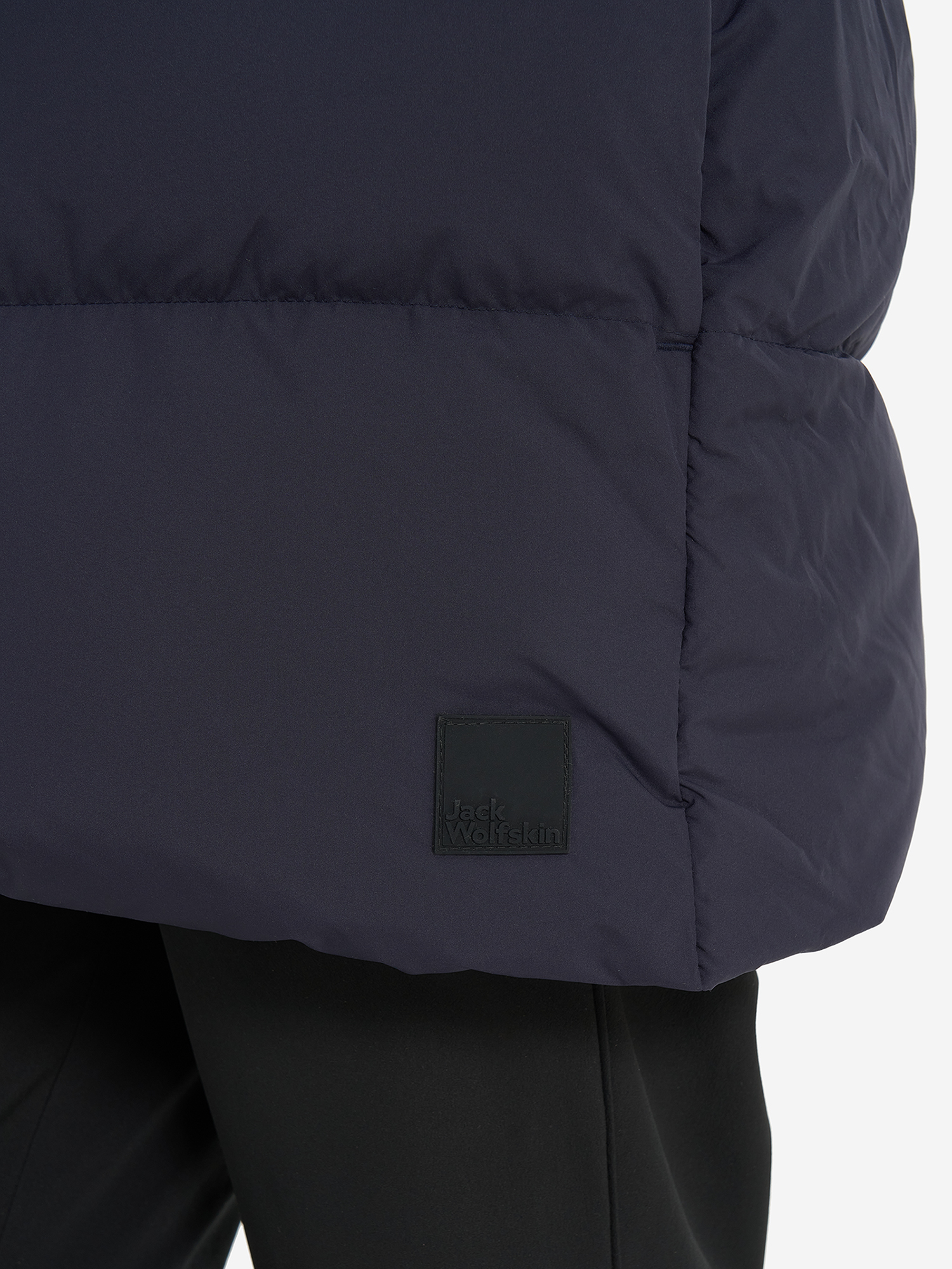 фото Пуховик женский jack wolfskin kirschallee, синий