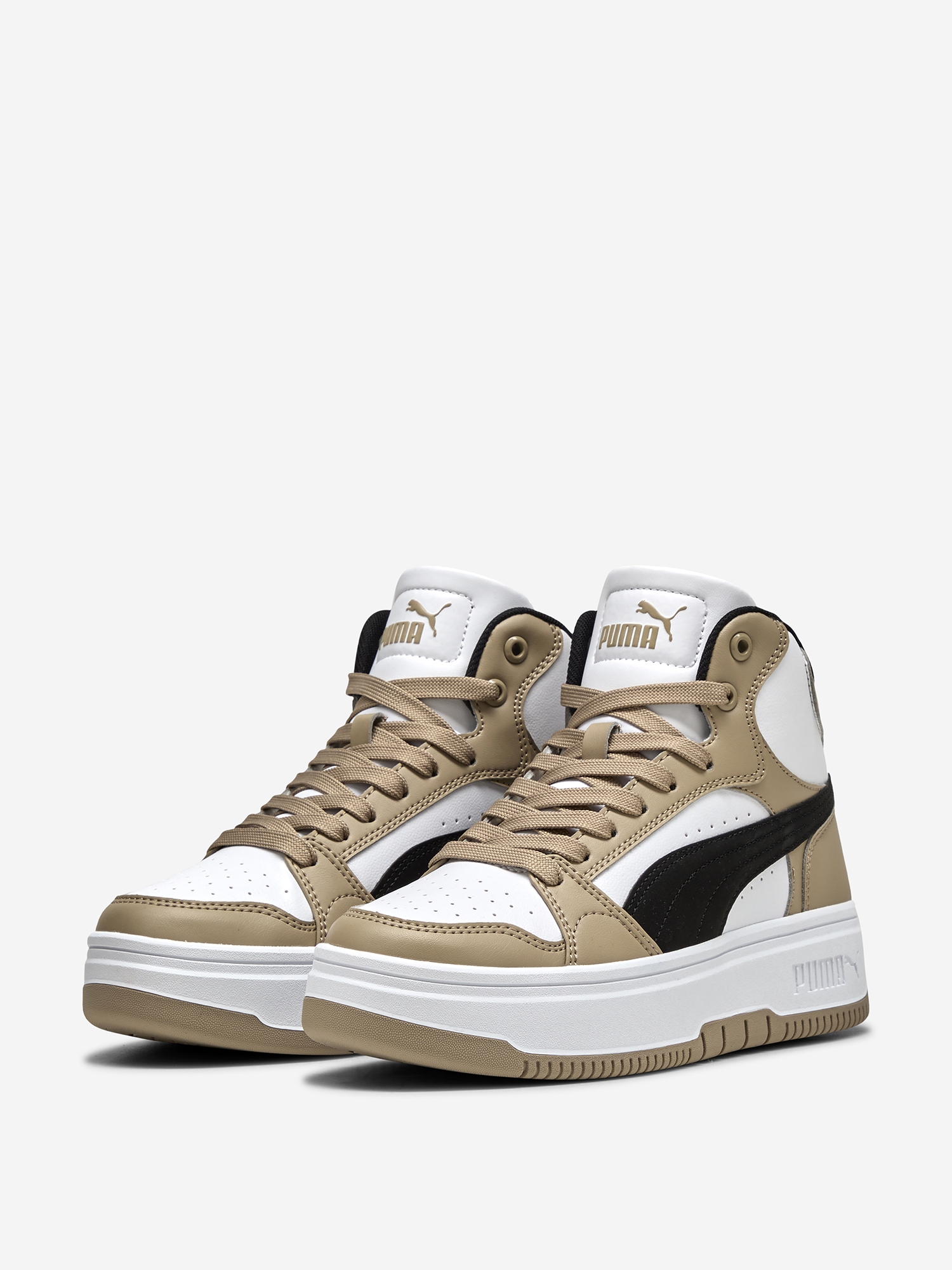 фото Кеды женские puma rebound, бежевый