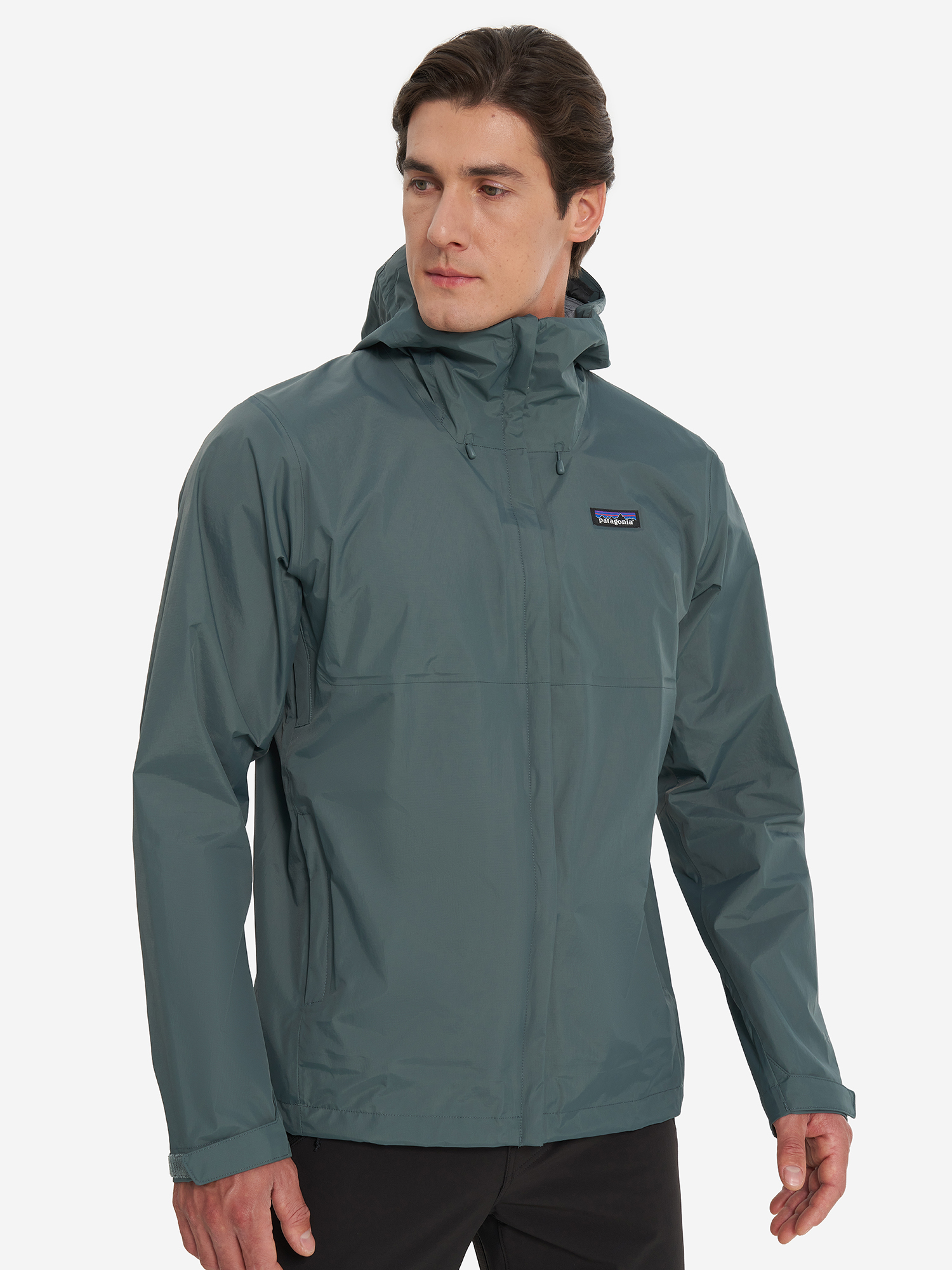 фото Куртка мембранная мужская patagonia torrentshell, зеленый