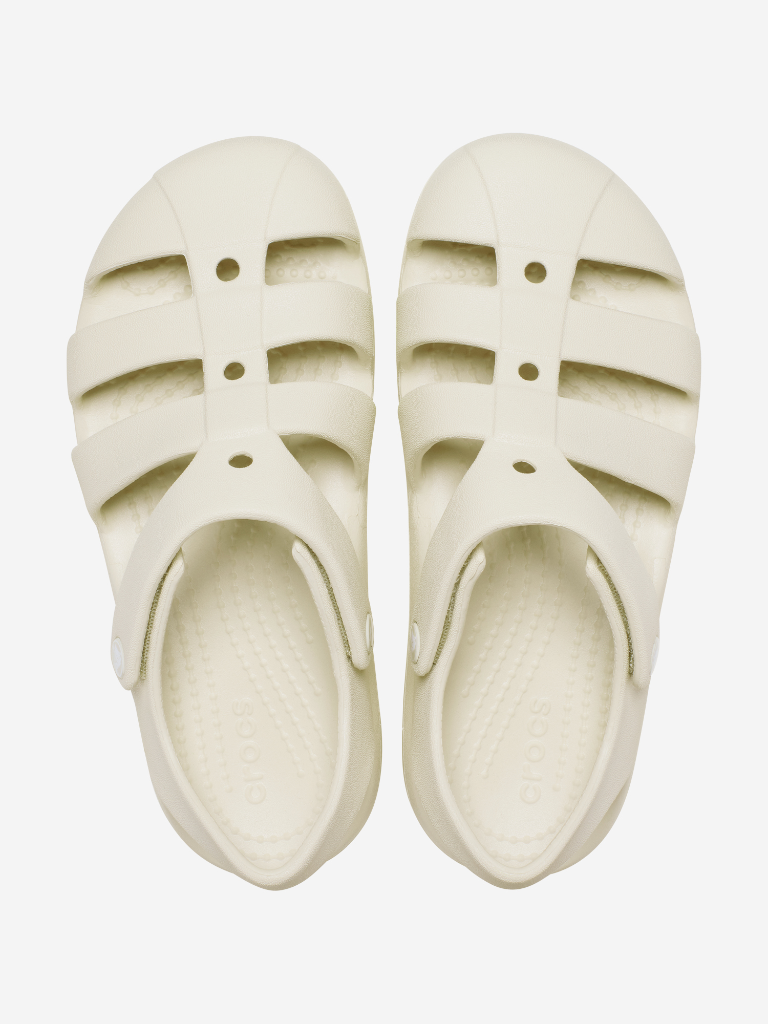 фото Сандалии для девочек crocs classic fisherman, бежевый