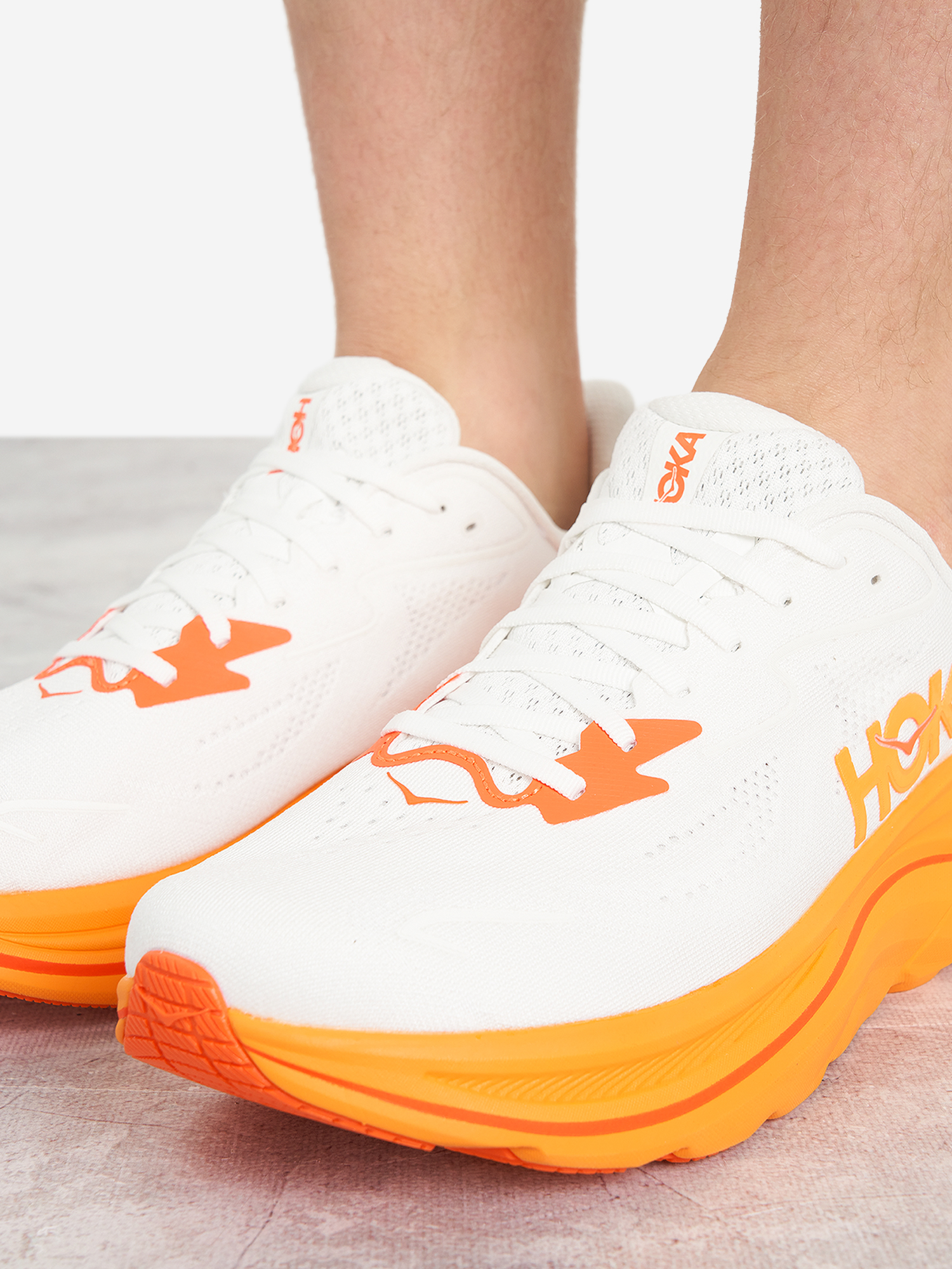 фото Кроссовки мужские hoka one one clifton 10, белый