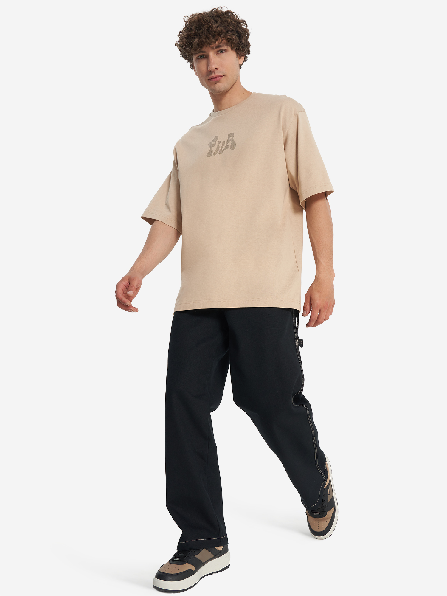 фото Футболка мужская fila, бежевый