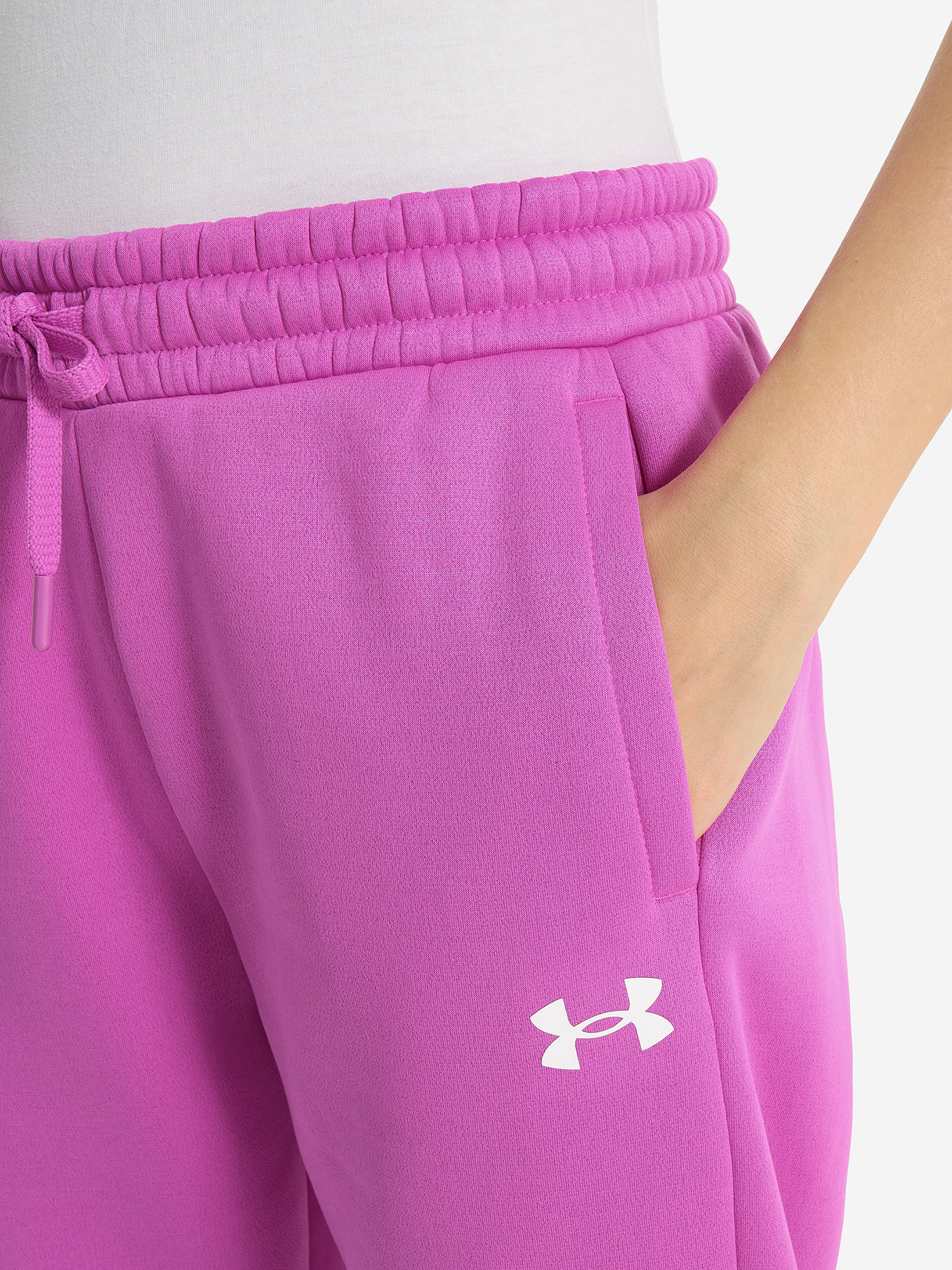 фото Брюки женские under armour ua armour fleece, фиолетовый