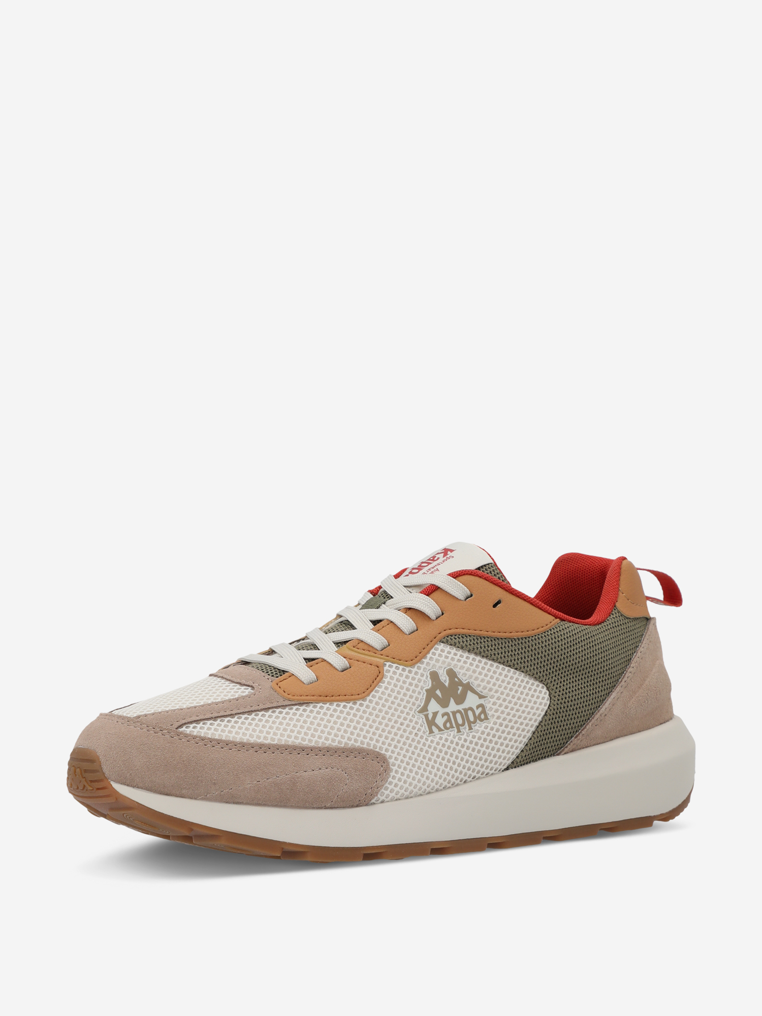 фото Кроссовки мужские kappa authentic run txt, бежевый
