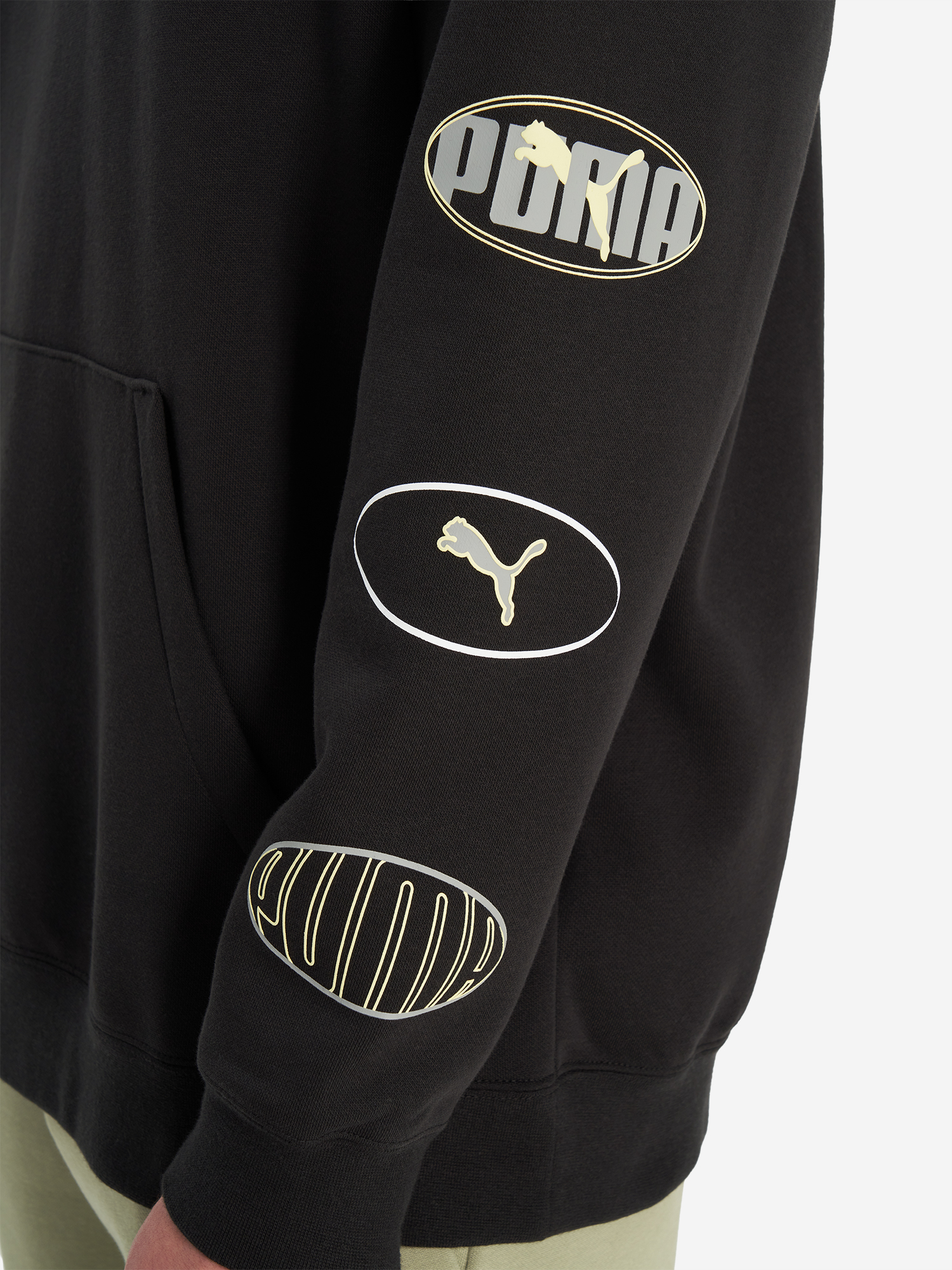 фото Худи мужское puma ess logo lab execution, черный