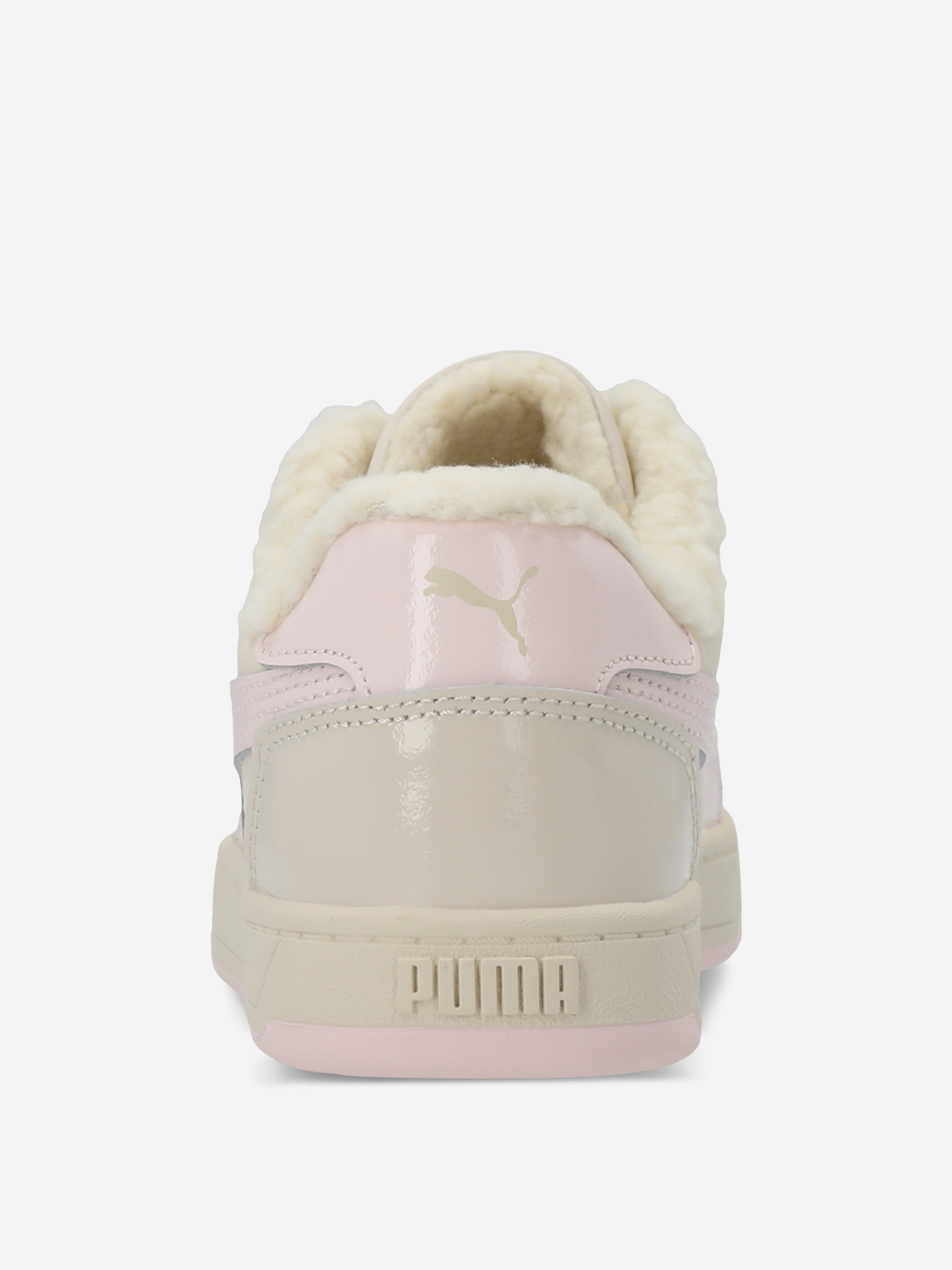 фото Кеды утепленные для девочек puma caven 2.0 patent wtr, бежевый