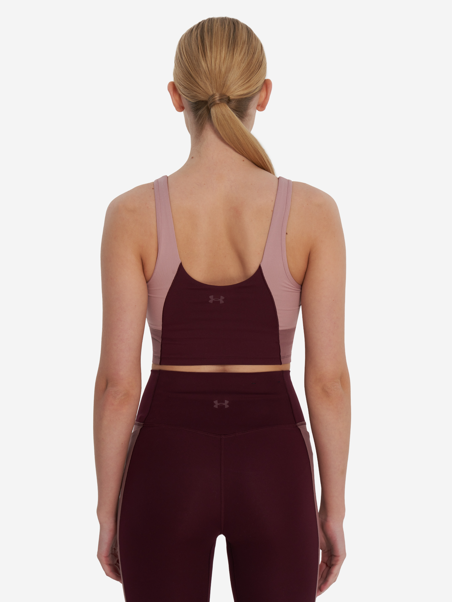 фото Топ бра спортивный under armour meridian colorblock, розовый