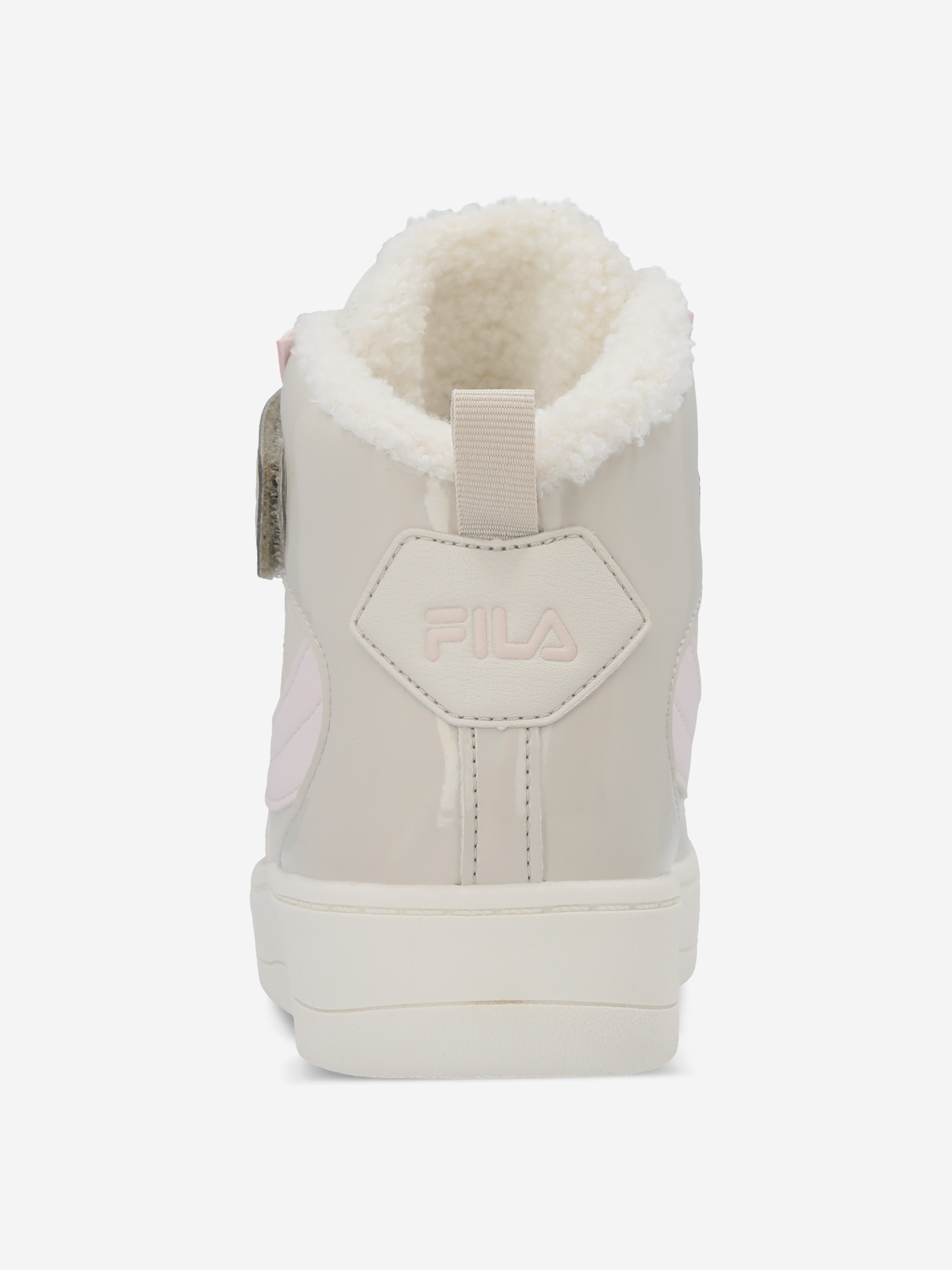 фото Кеды утепленные для девочек fila fil high fur g, бежевый