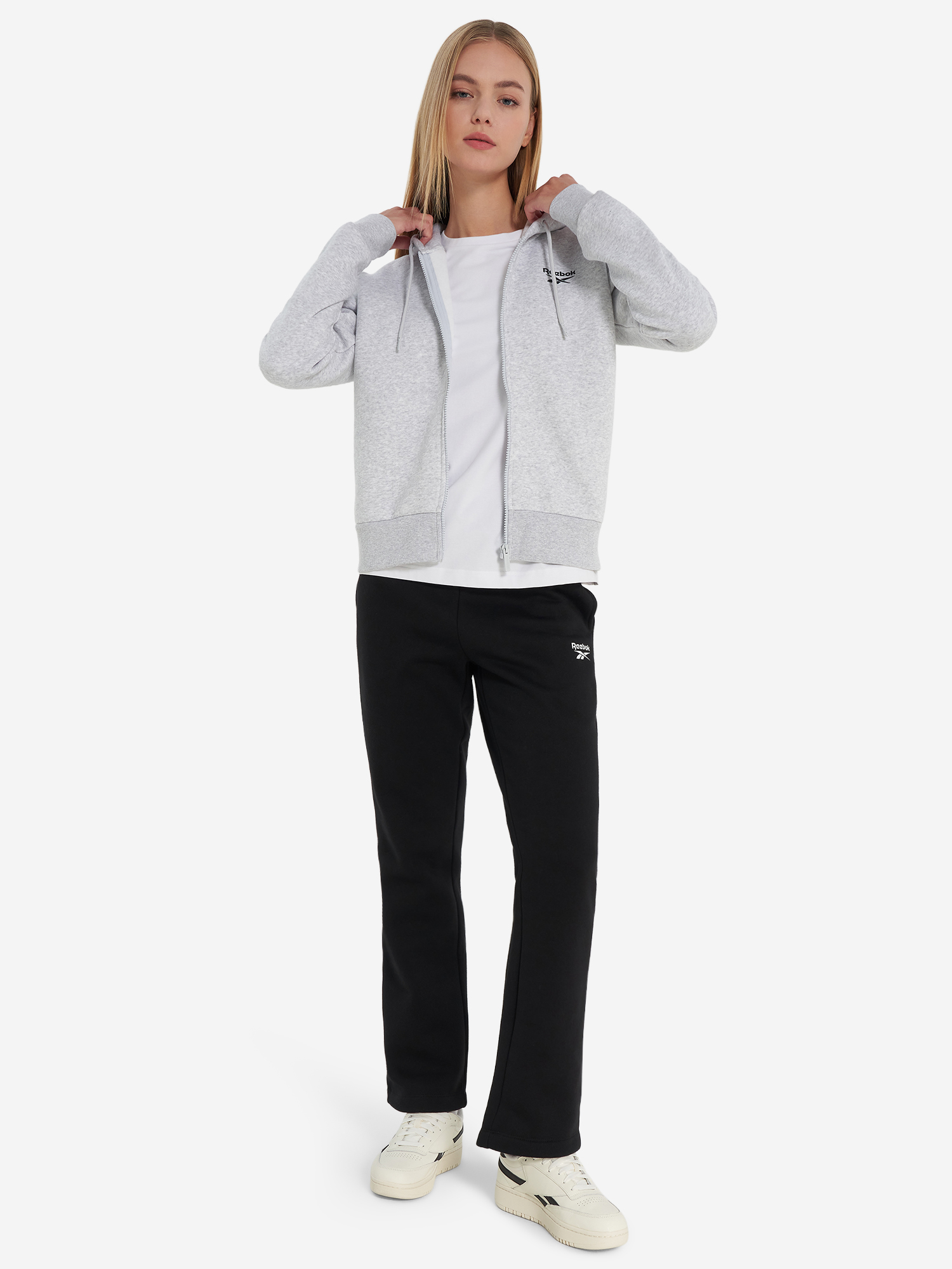 фото Толстовка женская reebok viola, серый