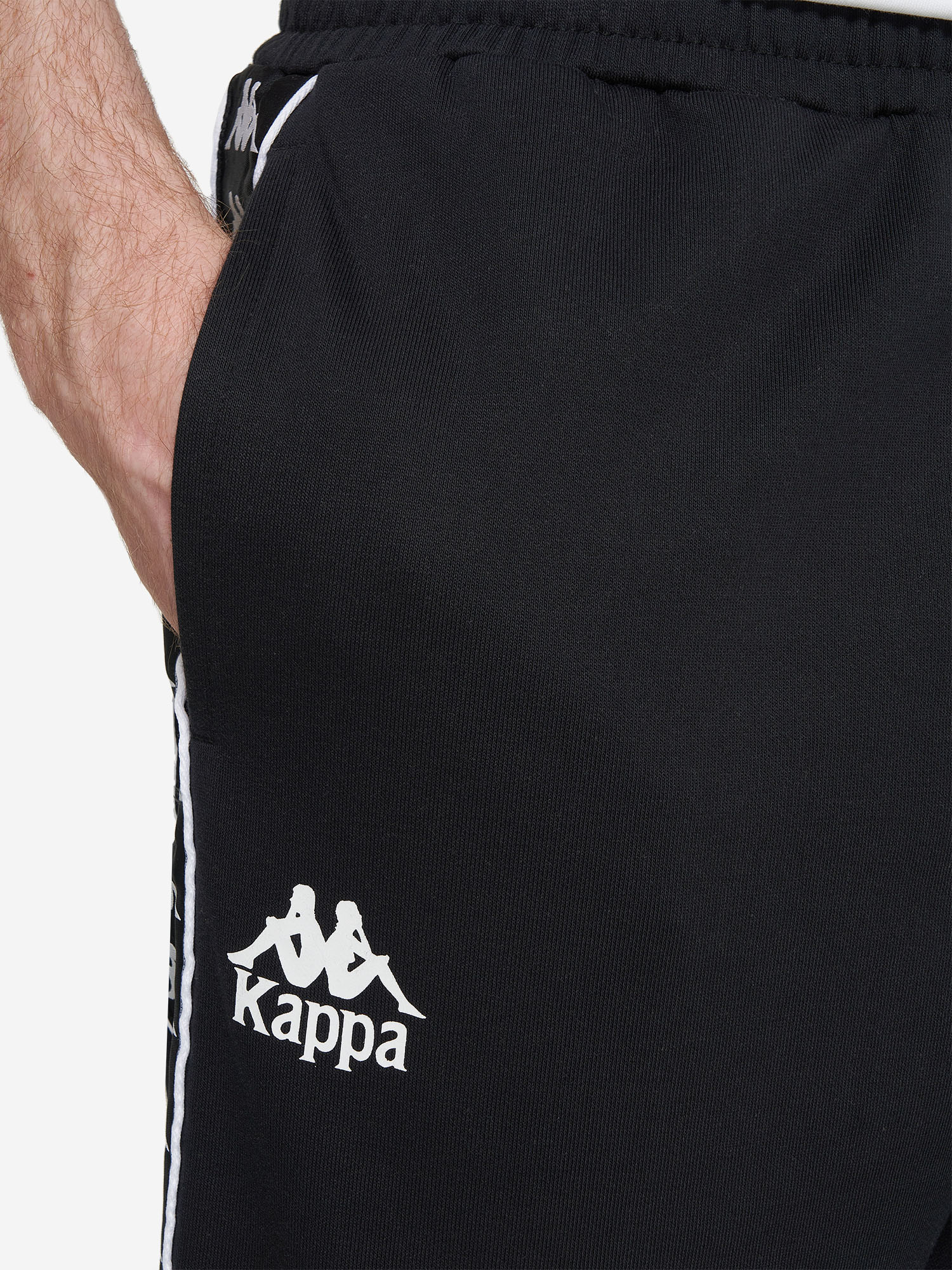 фото Брюки мужские kappa banda d’origini, черный