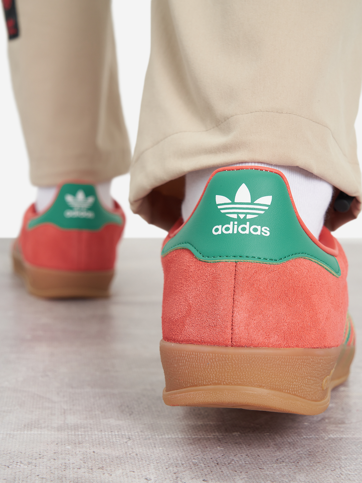 фото Кеды мужские adidas gazelle indoor, красный