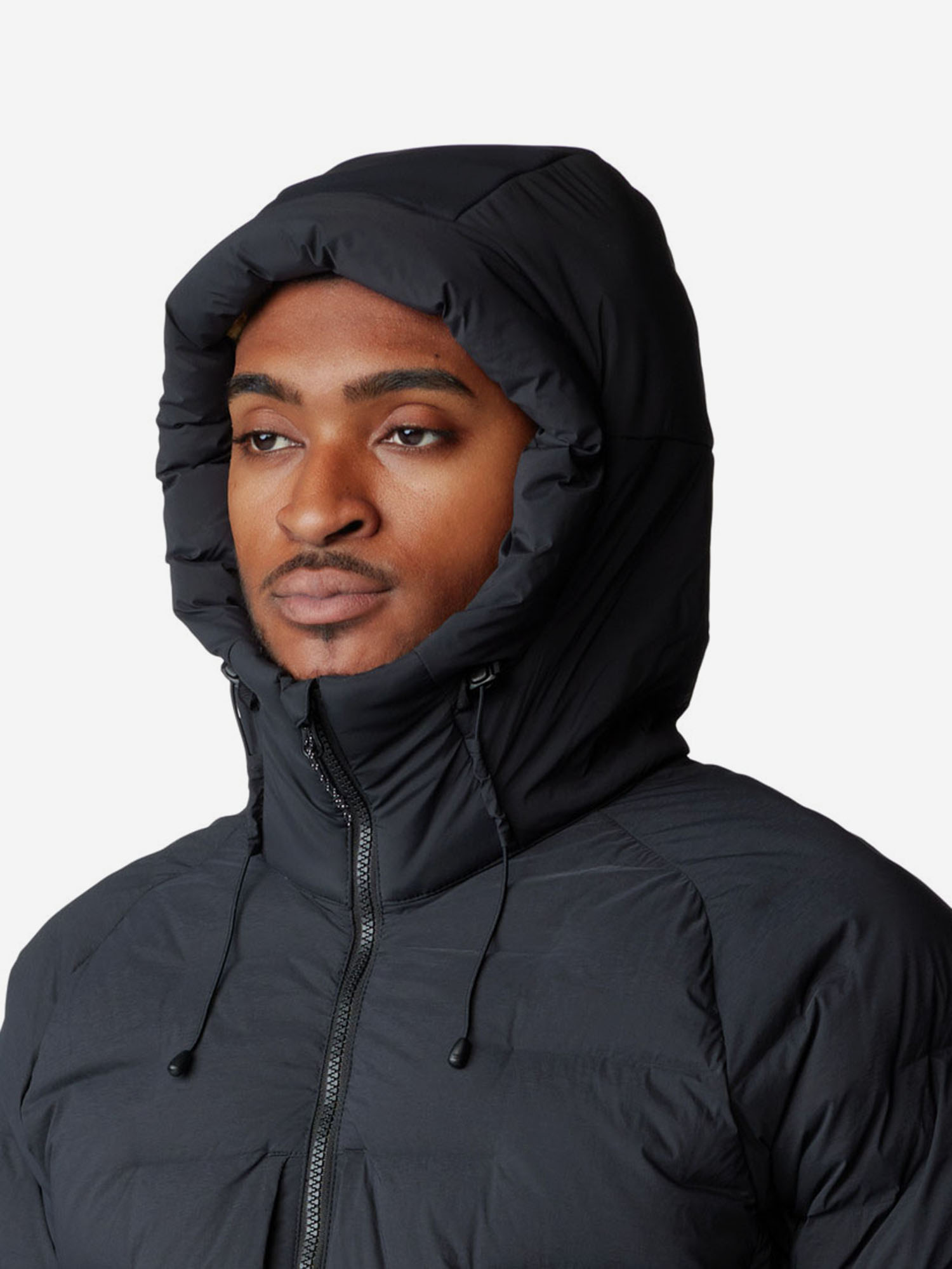 фото Пуховик мужской mountain hardwear stretchdown, черный