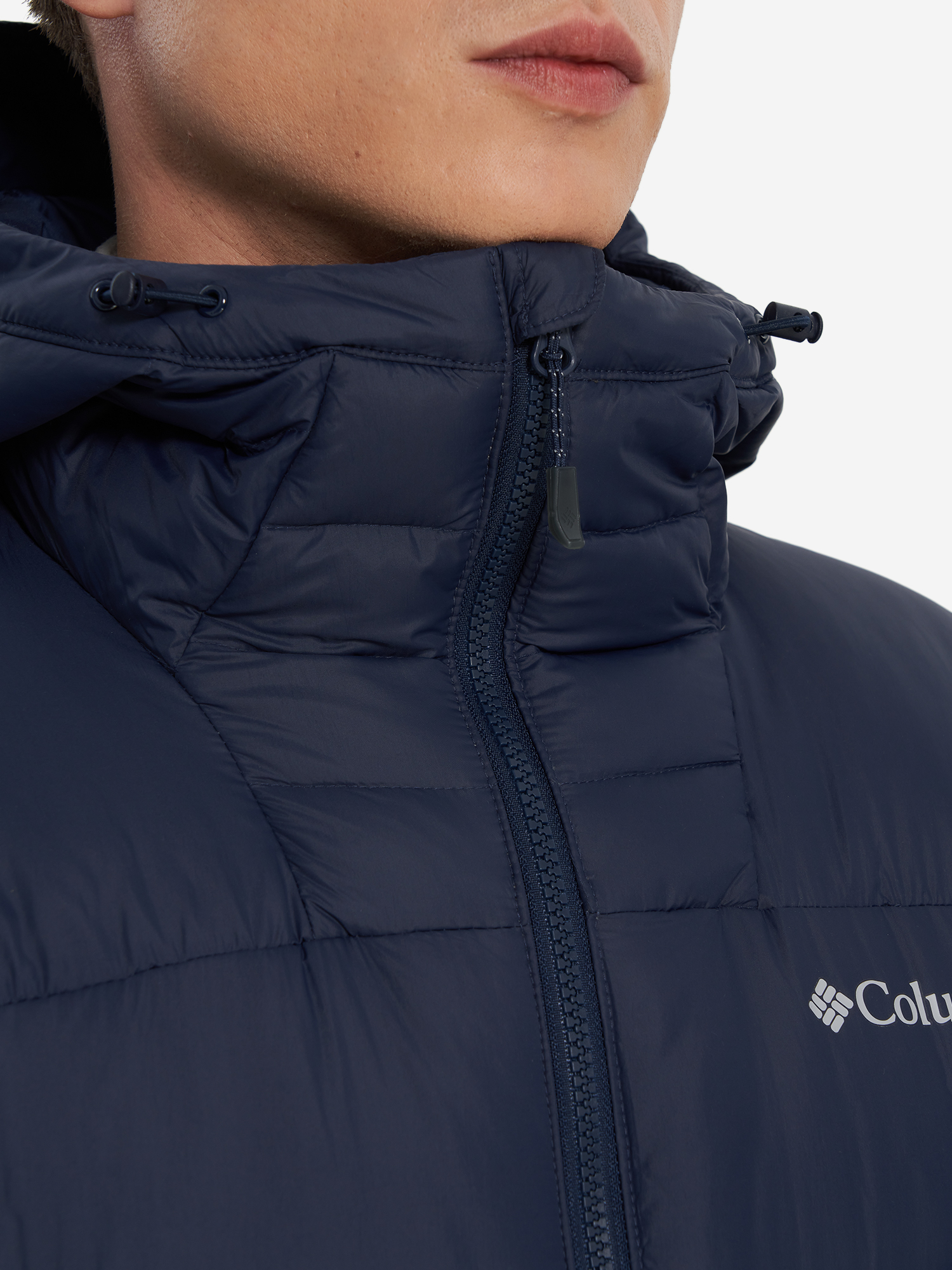 фото Пуховик мужской columbia centennial creek iii down hooded jacket, синий