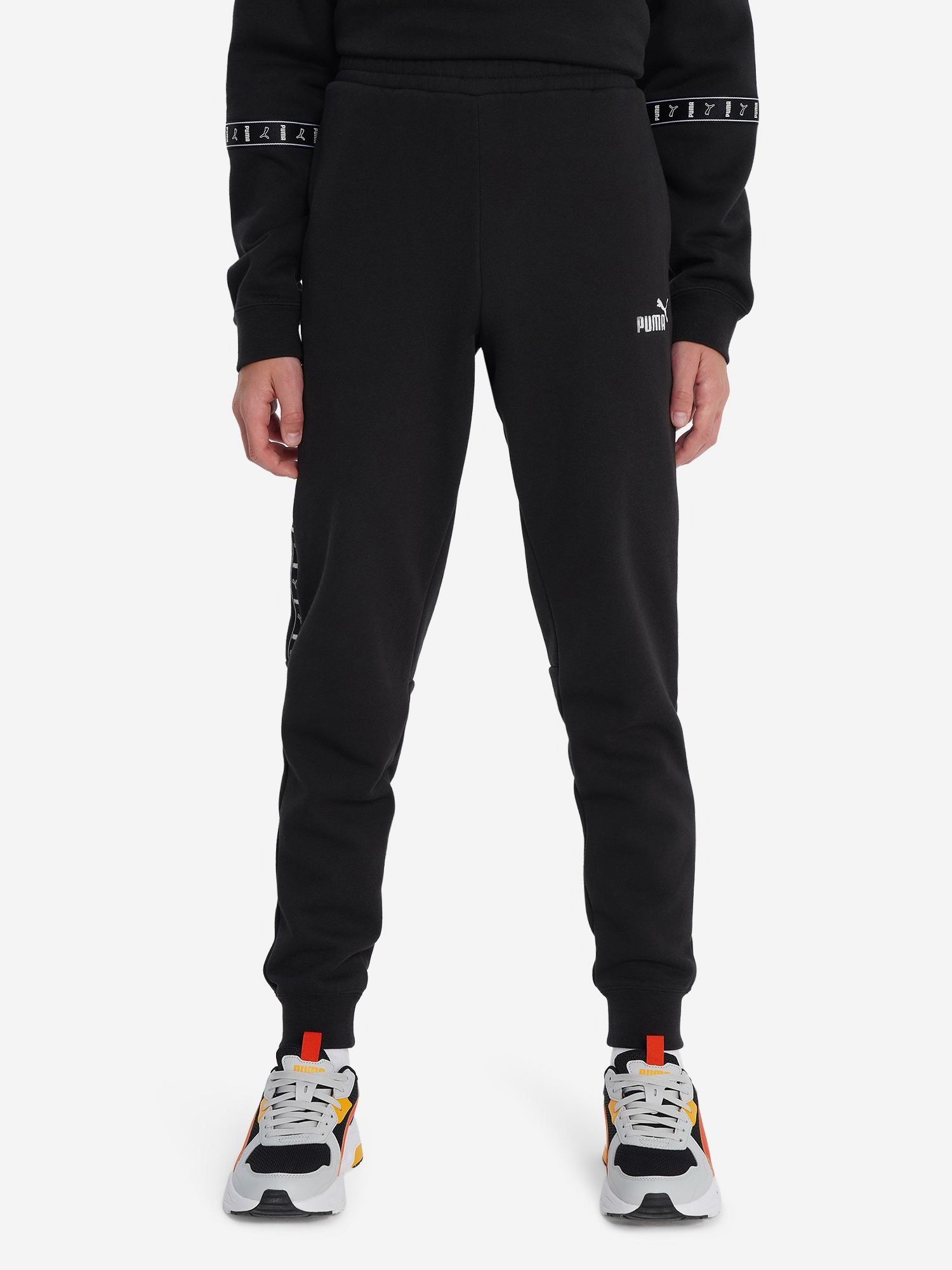 фото Брюки для мальчиков puma ess tape, черный