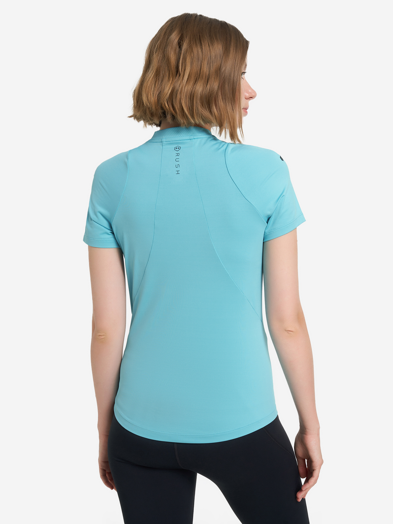фото Футболка женская under armour rush, голубой