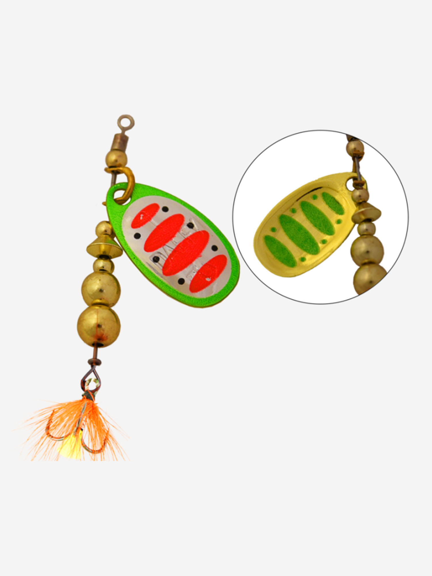 Блесна для рыбалки вращающаяся LureMax Daffy 7гр., Зеленый 
Блесна для рыбалки вращающаяся LureMax Daffy 7гр., Зеленый