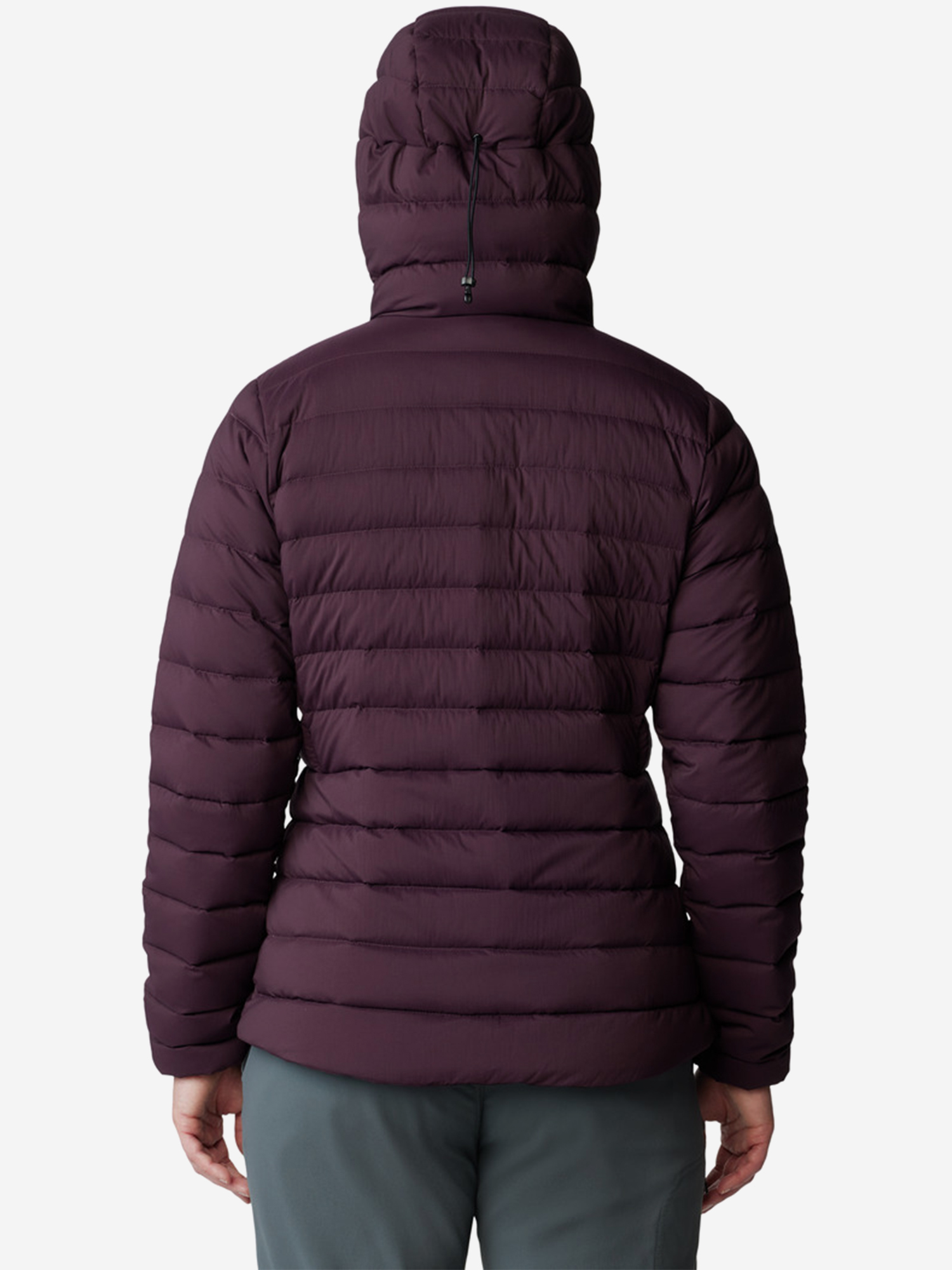 фото Пуховик женский mountain hardwear deloro, фиолетовый