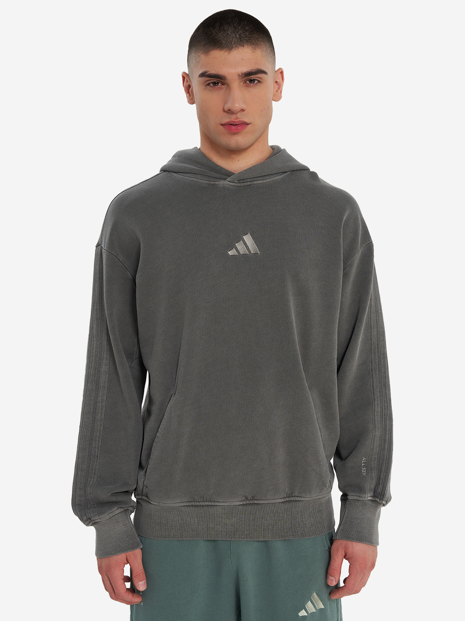 фото Худи мужское adidas, серый