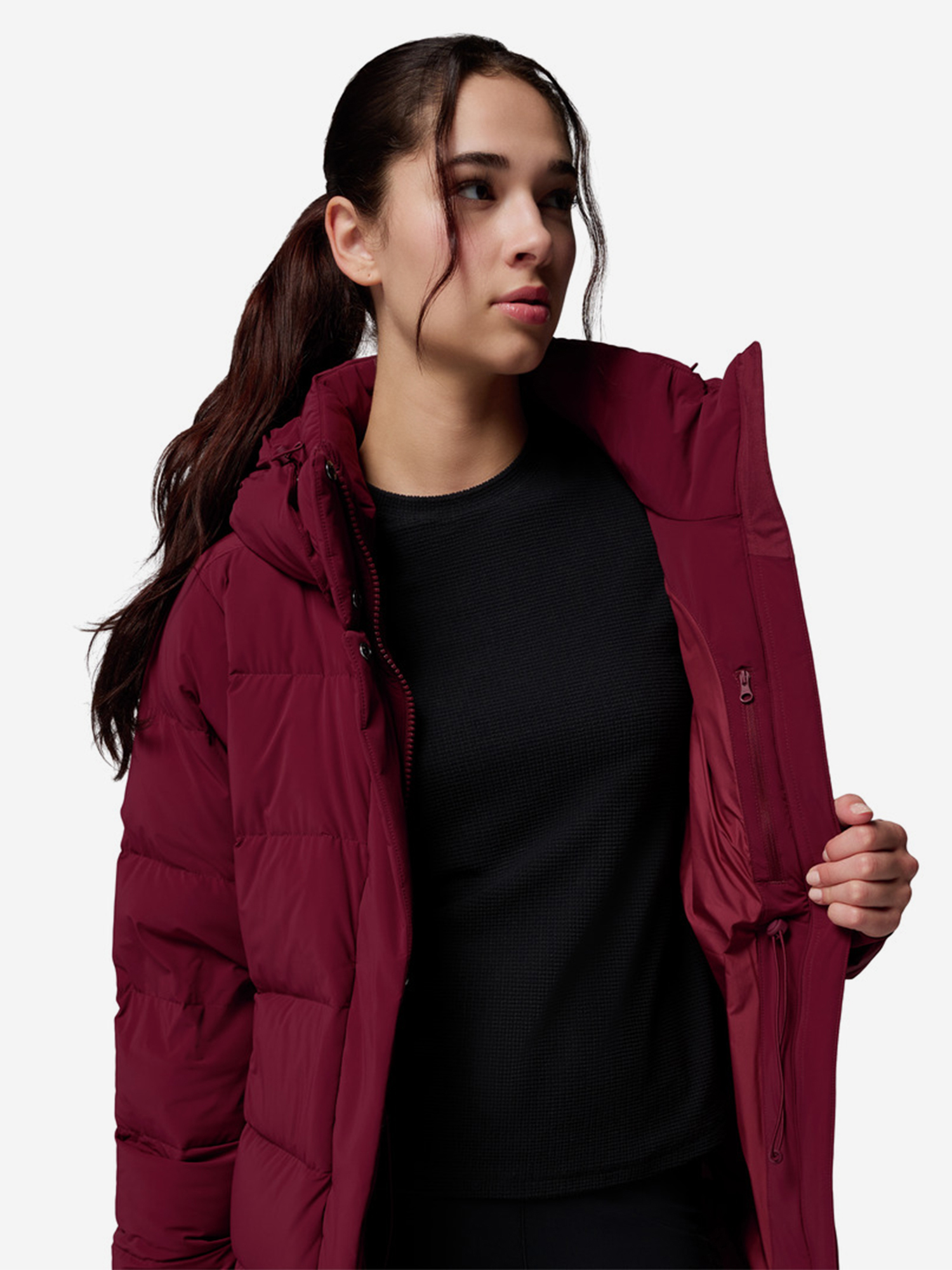 фото Пуховик женский columbia amaze puff, красный