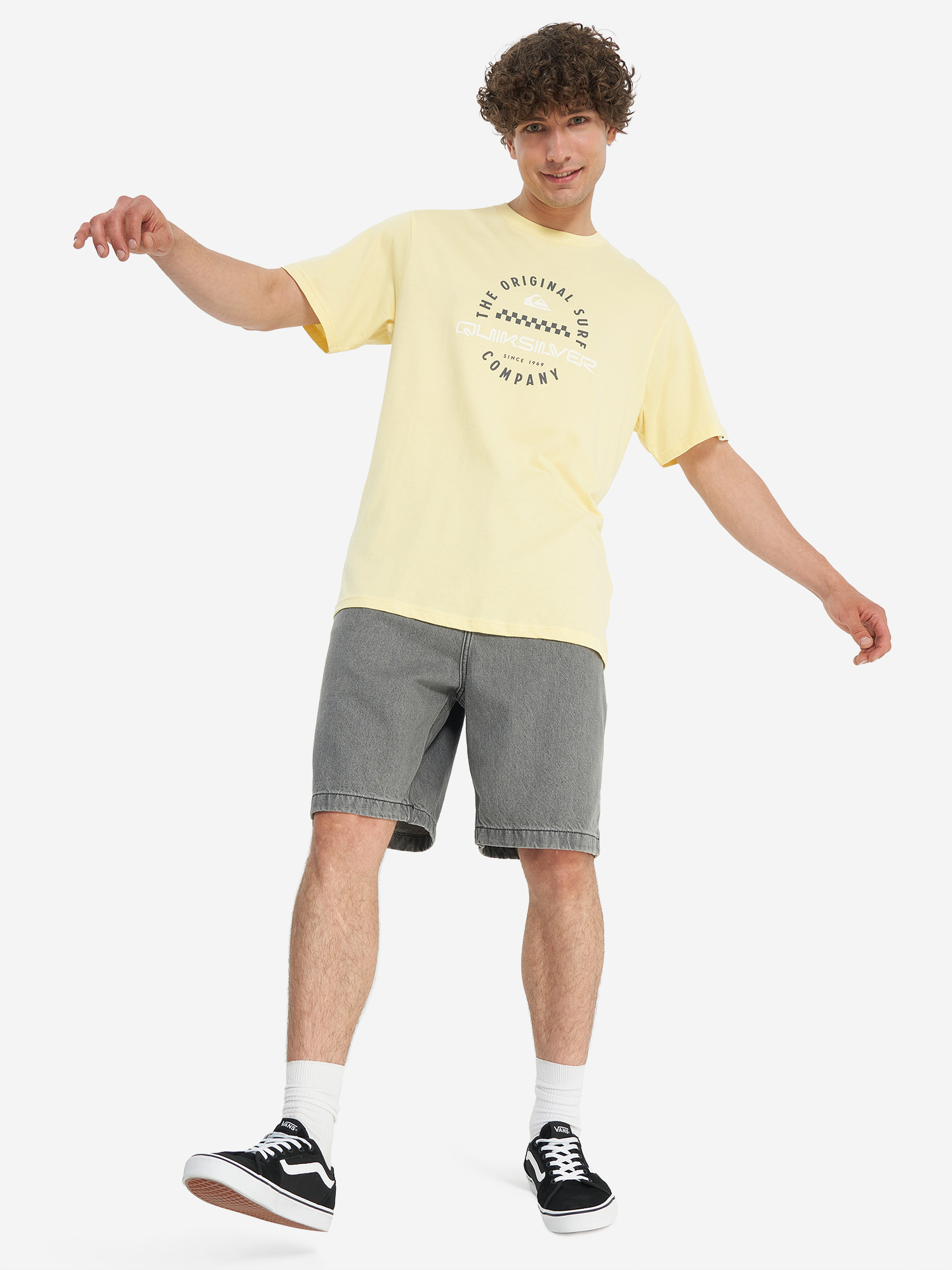 фото Футболка мужская quiksilver post it, желтый
