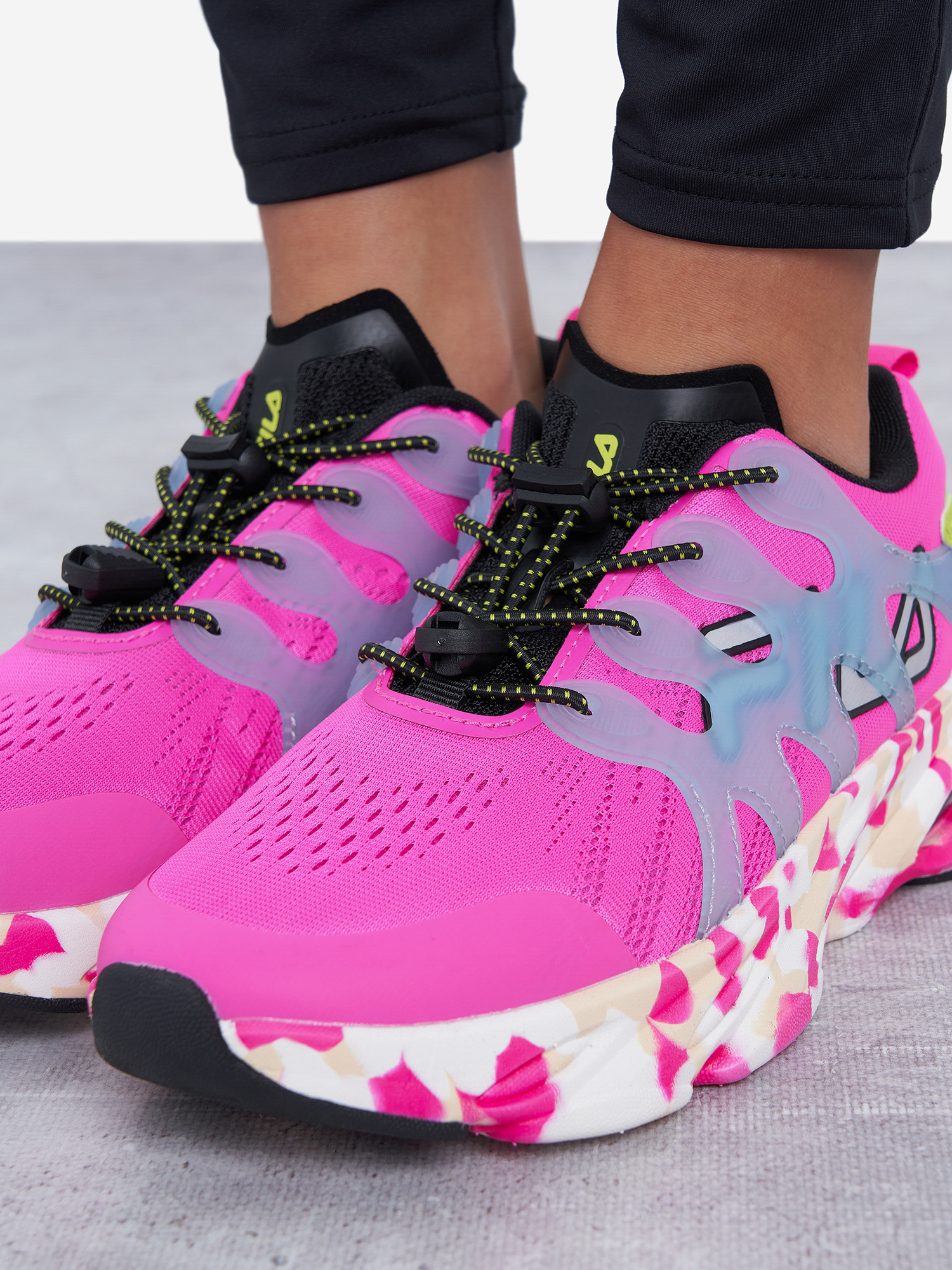 фото Кроссовки для девочек fila silva runner, розовый