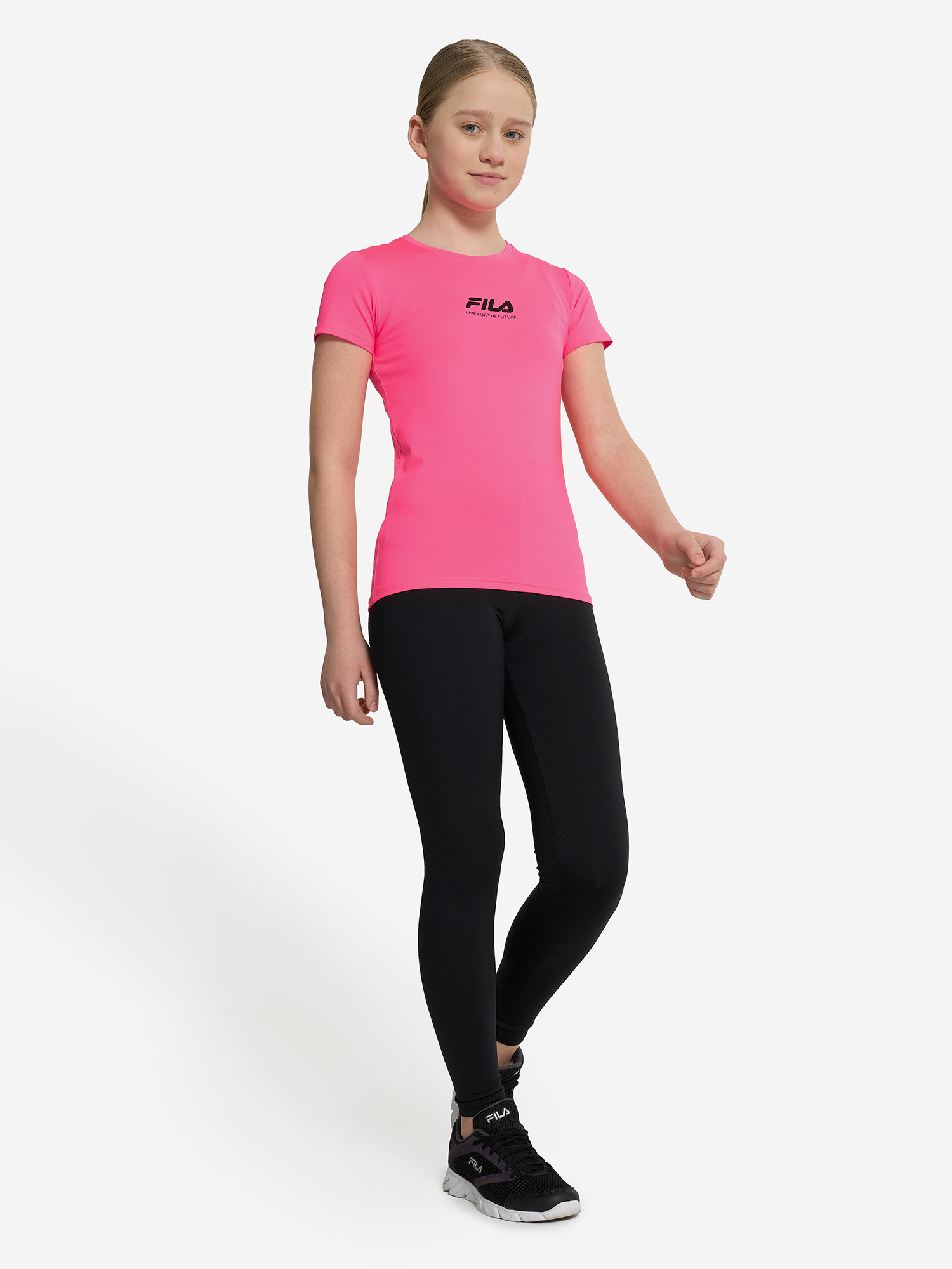 фото Футболка для девочек fila, розовый