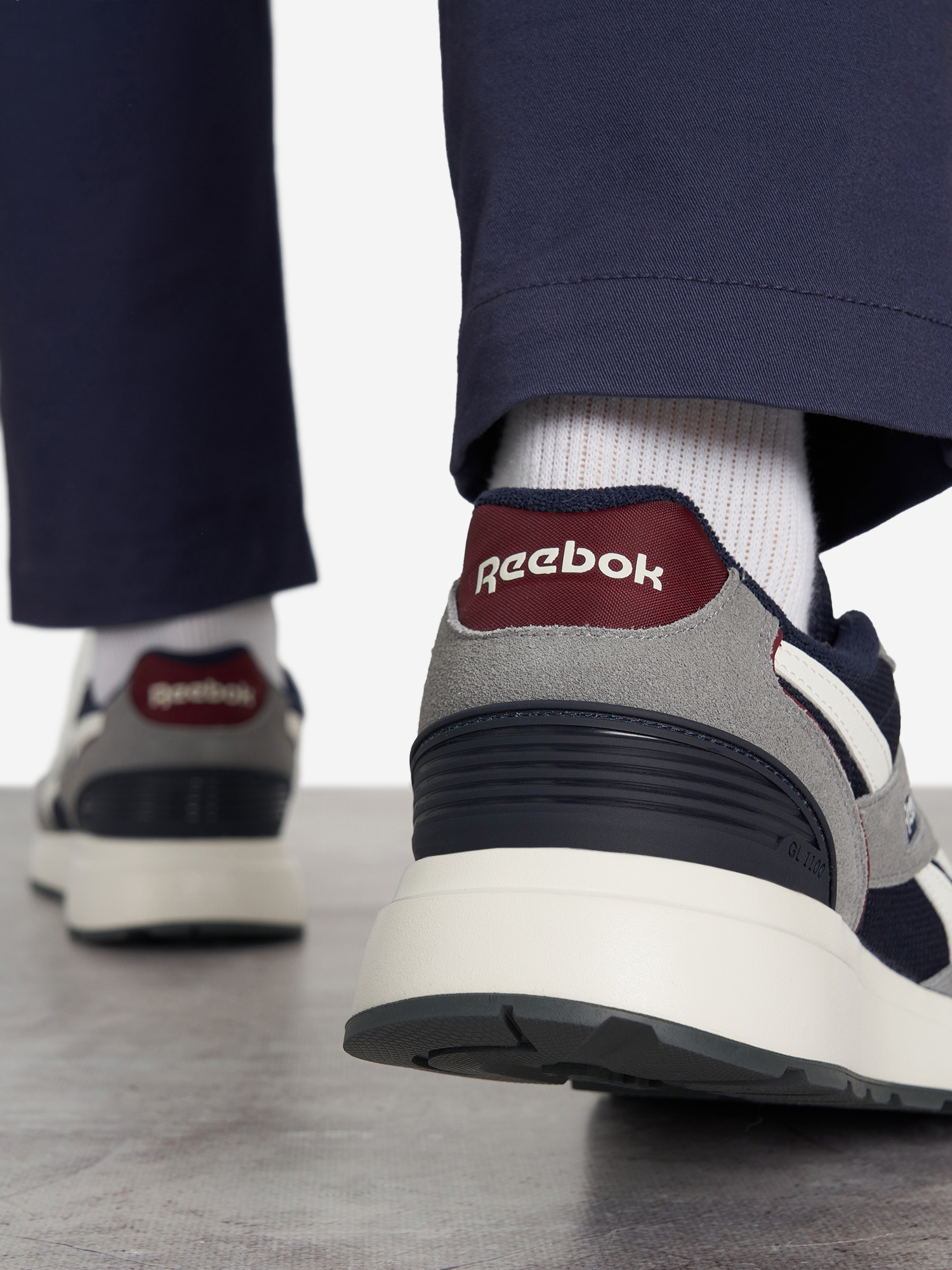 фото Кроссовки мужские reebok gl1100, синий