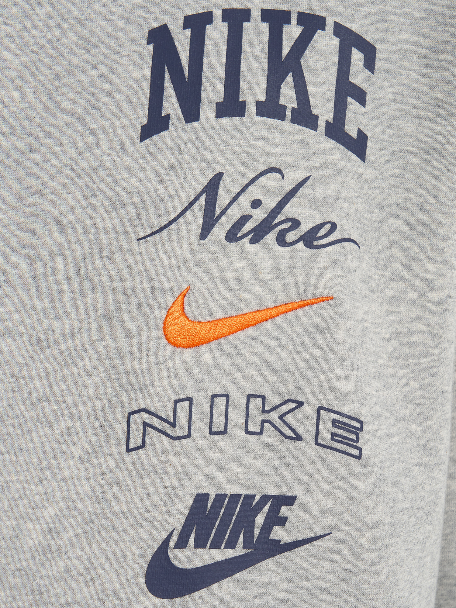 фото Худи мужское nike club, серый