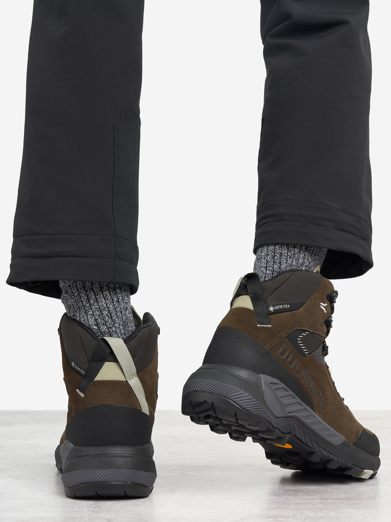 фото Ботинки мужские dolomite vernale leather gore-tex, коричневый
