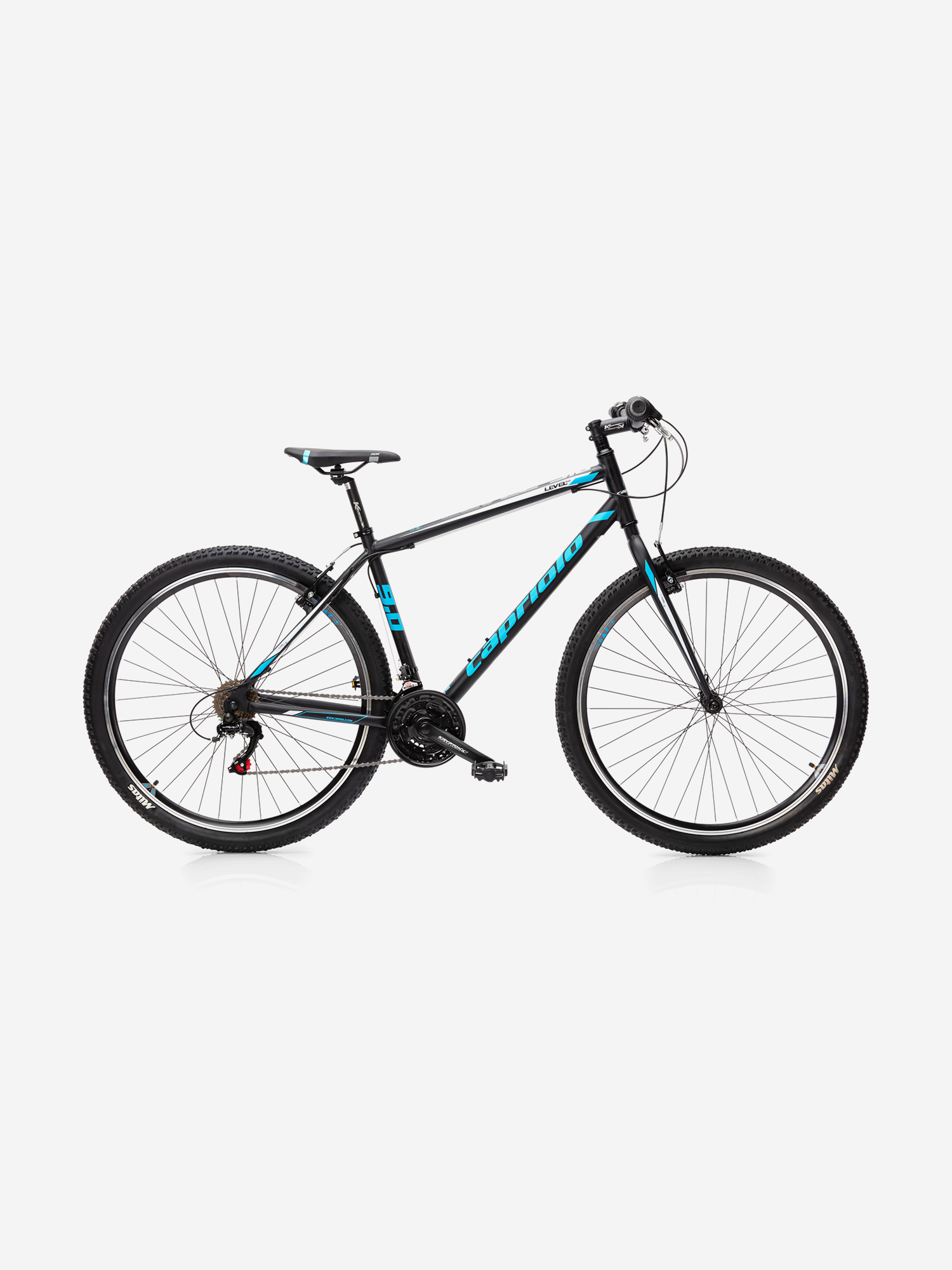 Велосипед CAPRIOLO MTB LEVEL 9.0 (3 X 6), рама алюминий , колёса 29'' (чёрный - синий), Черный
Велосипед CAPRIOLO MTB LEVEL 9.0 (3 X 6), рама алюминий , колёса 29'' (чёрный - синий), Черный