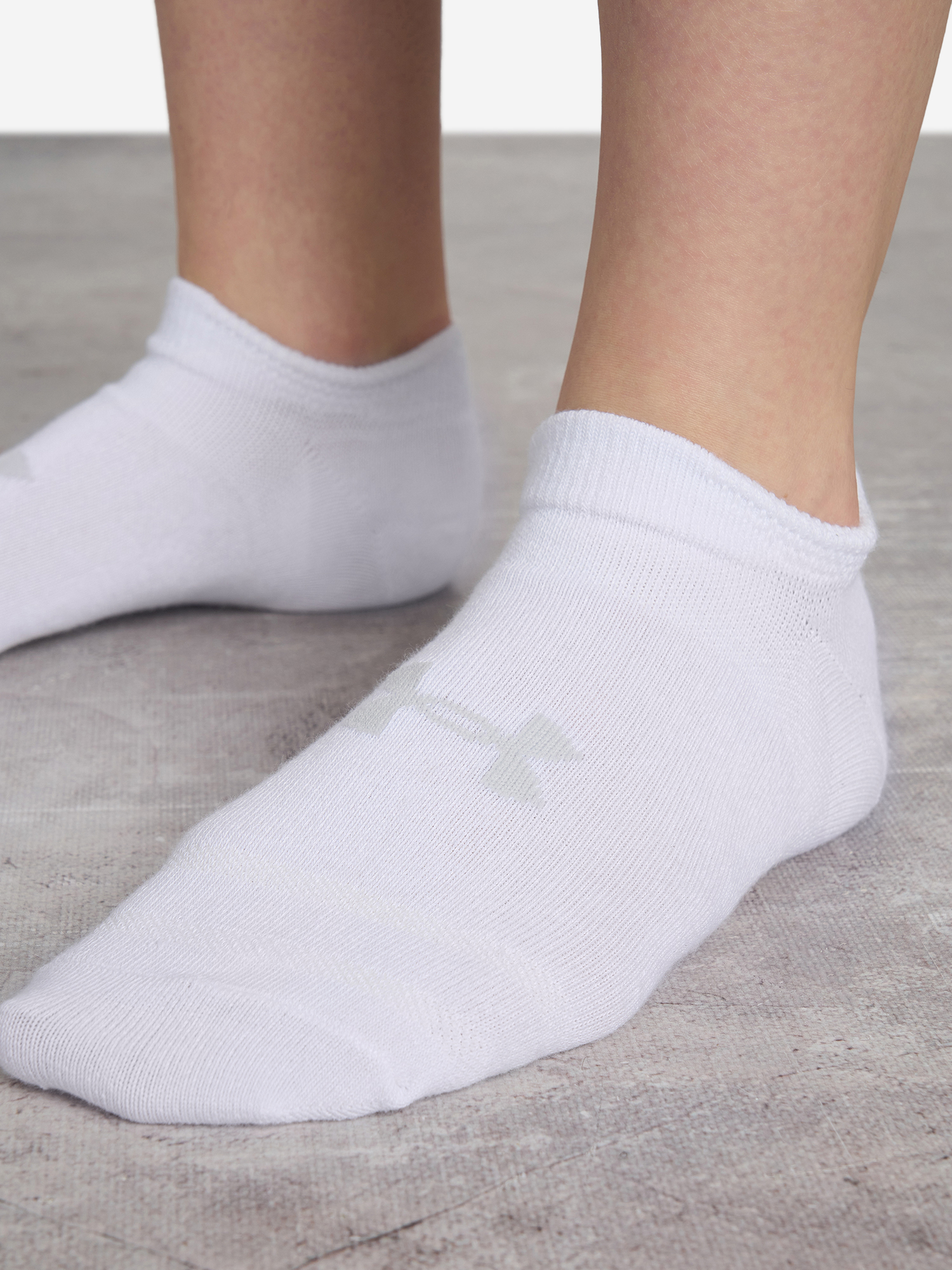 фото Носки under armour essential no show, 6 пар, белый
