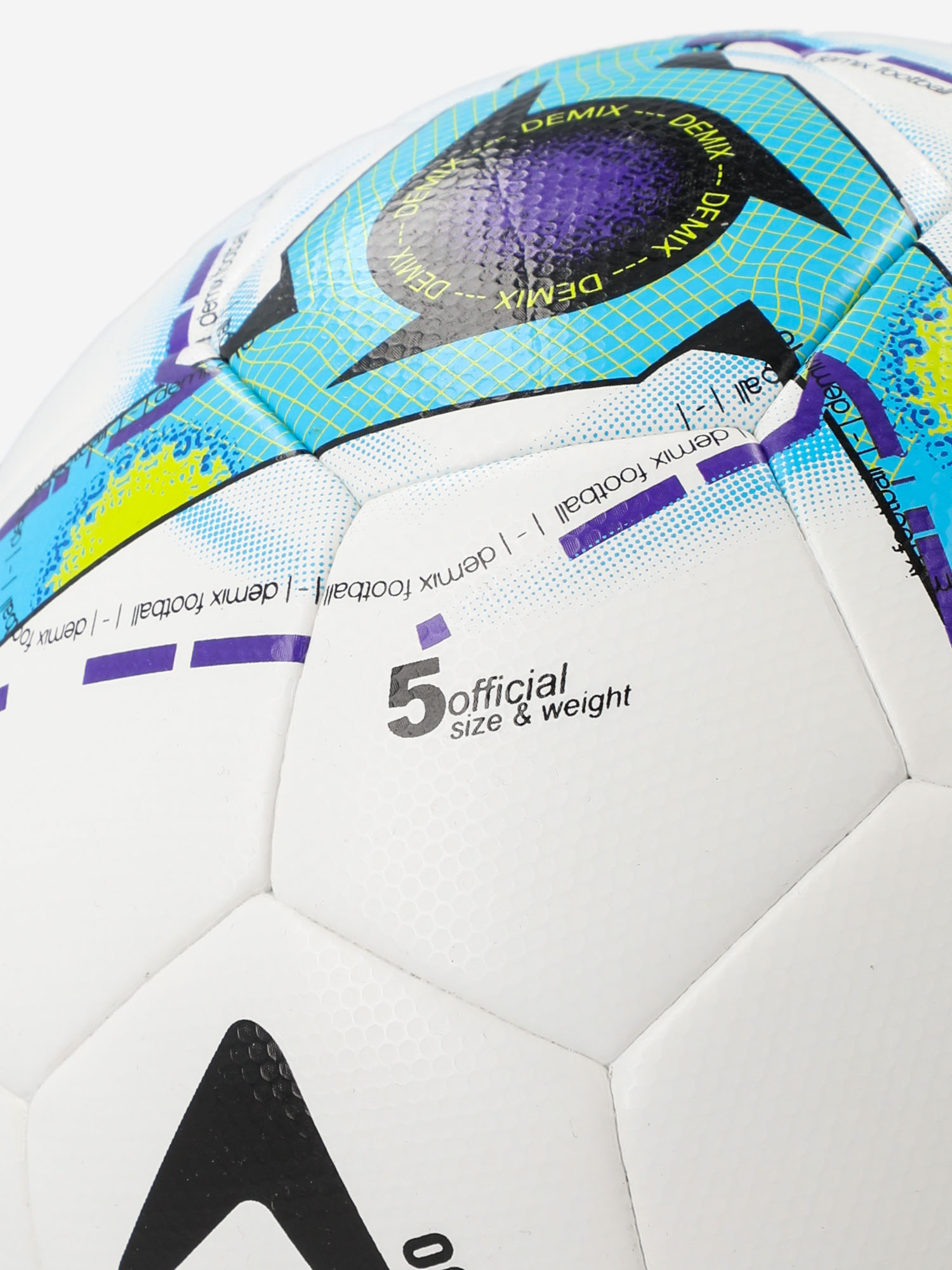 фото Мяч футбольный demix df700 hybrid fifa quality, белый