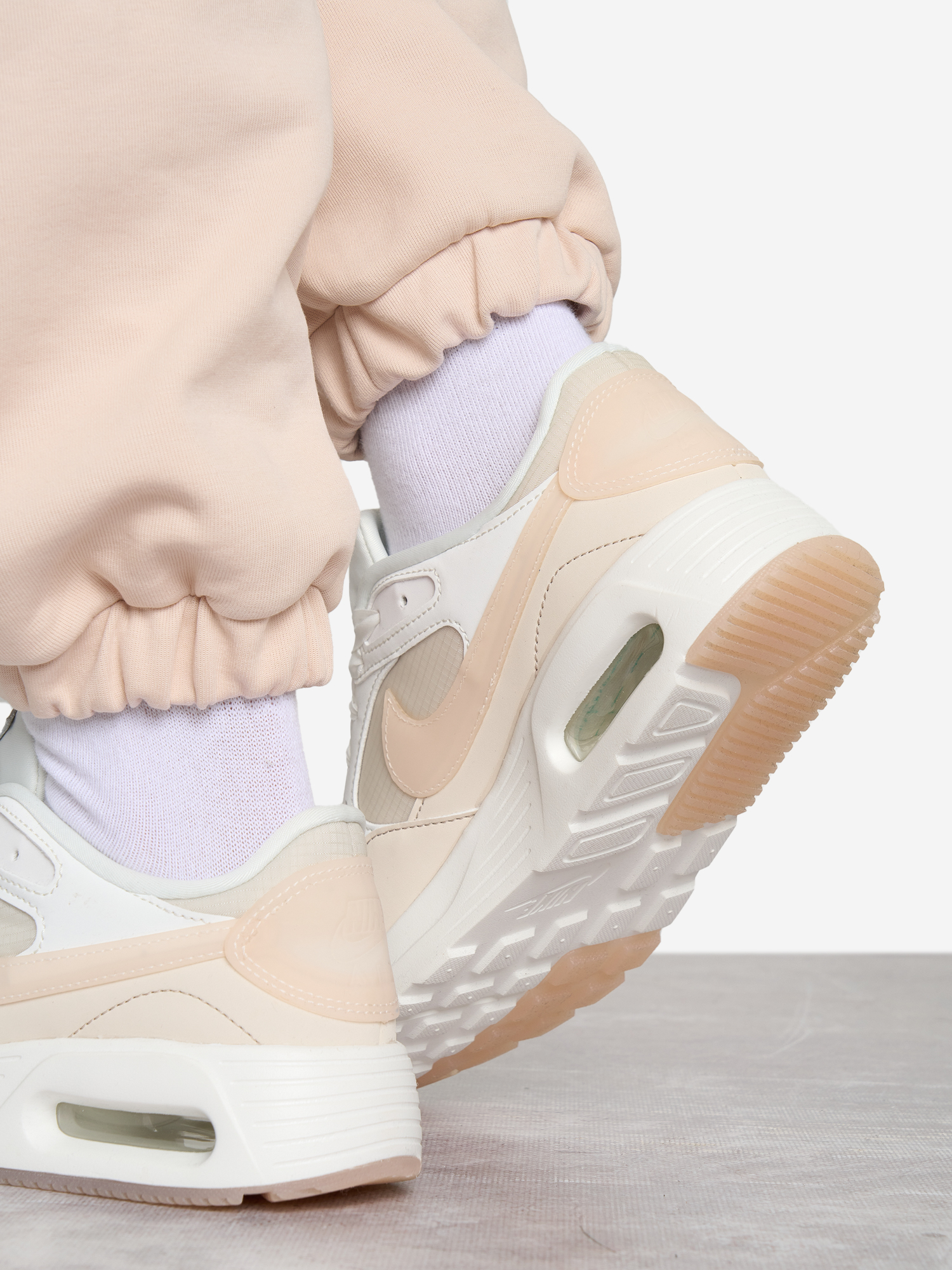 фото Кроссовки женские nike air max sc trend, бежевый
