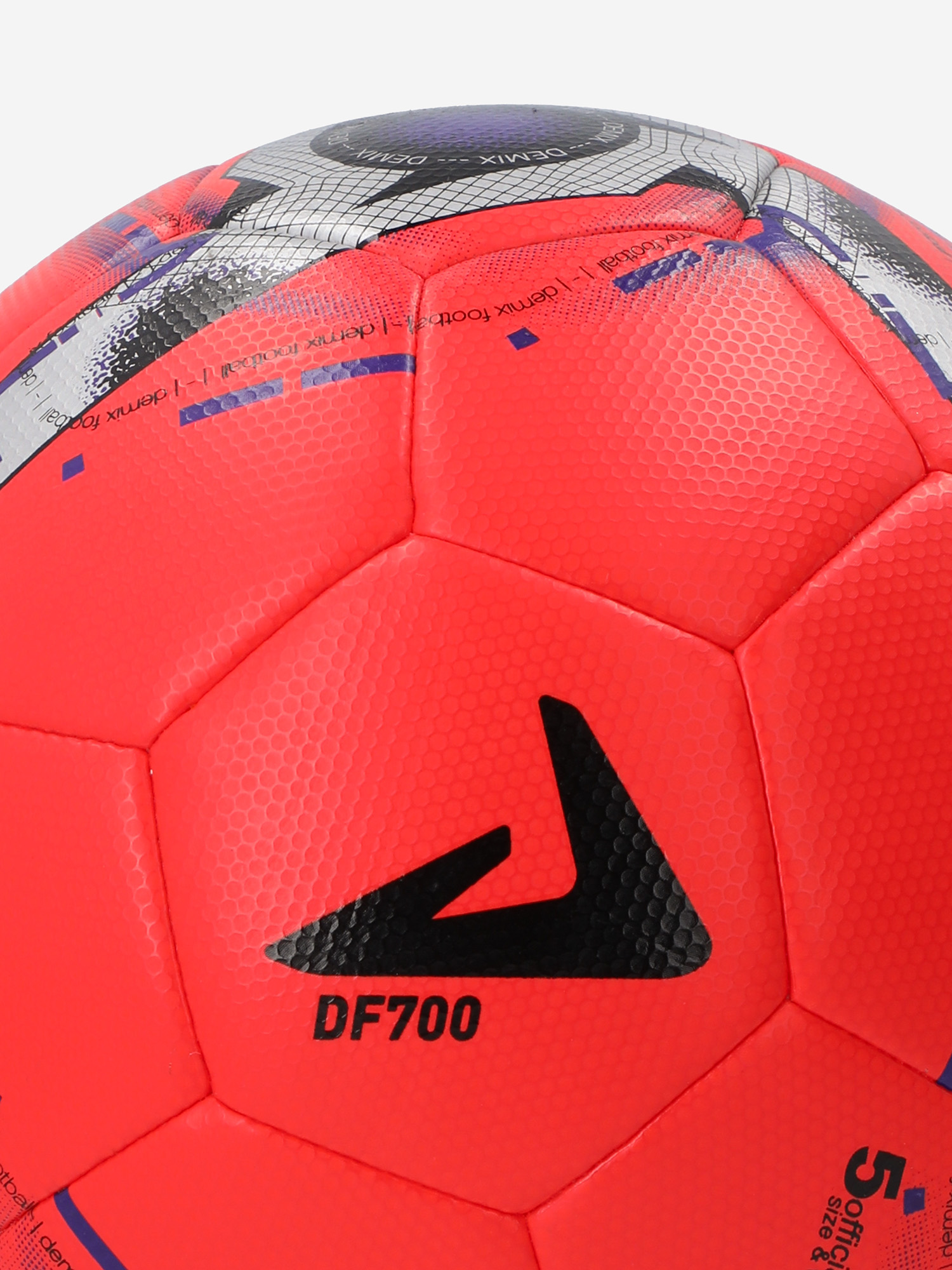 фото Мяч футбольный demix df700 hybrid fifa quality, красный