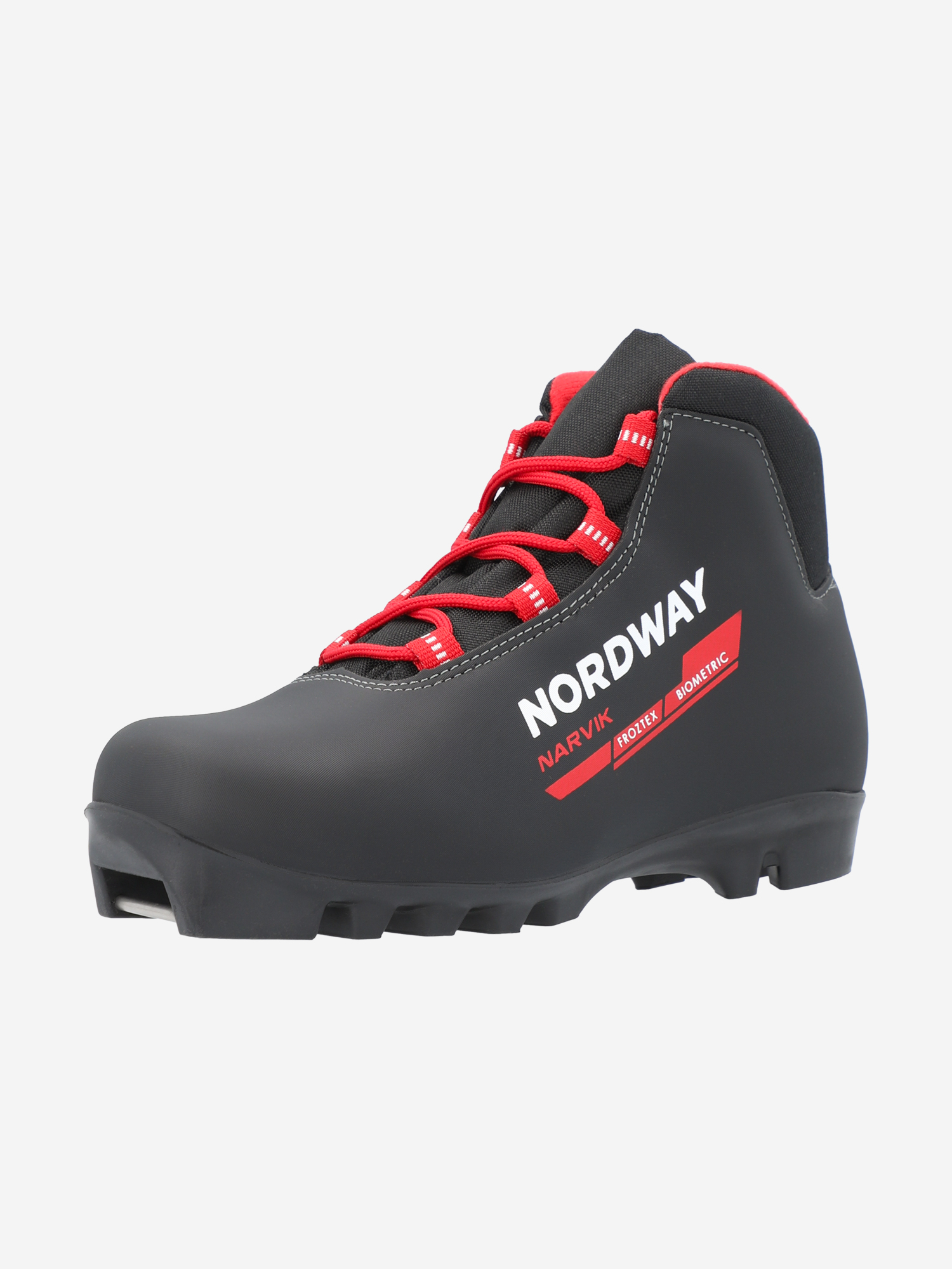 фото Ботинки для беговых лыж детские nordway narvik nnn, черный