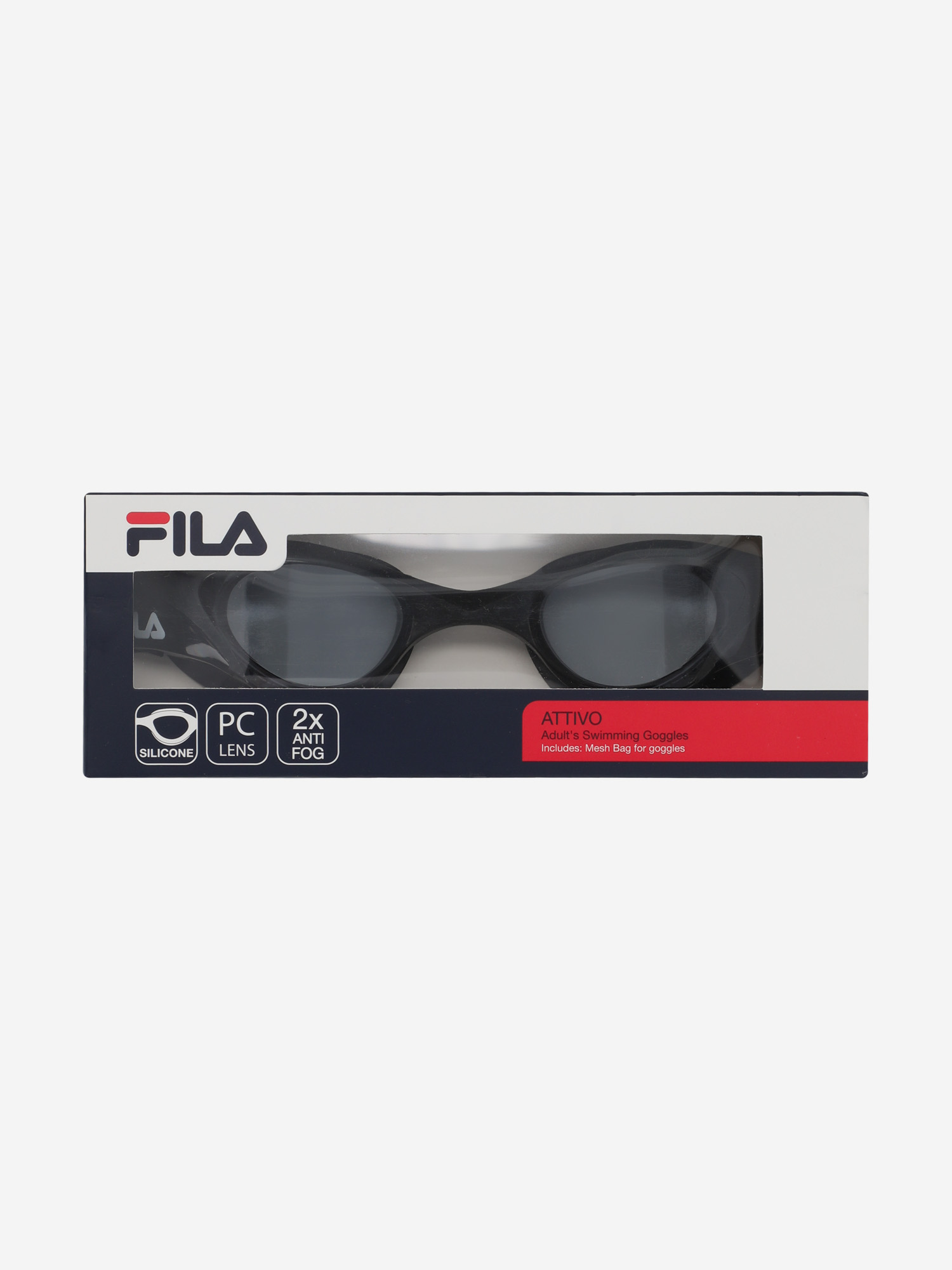 фото Очки для плавания fila, черный