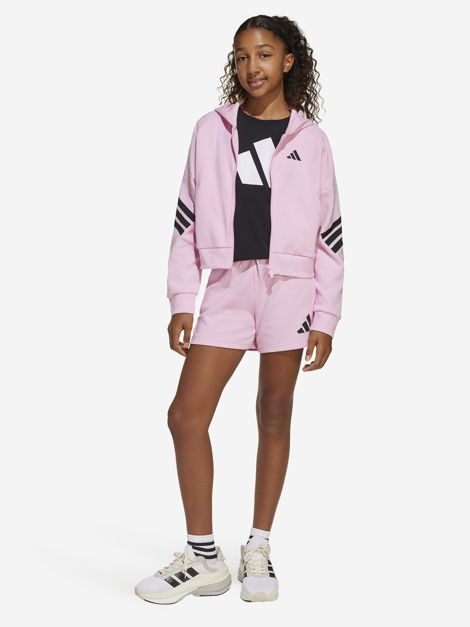 фото Толстовка для девочек adidas, розовый