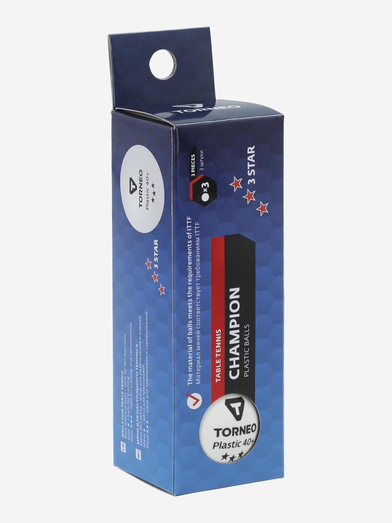Мячи для настольного тенниса Torneo, 3 шт., Белый
Мячи для настольного тенниса Torneo, 3 шт., Белый